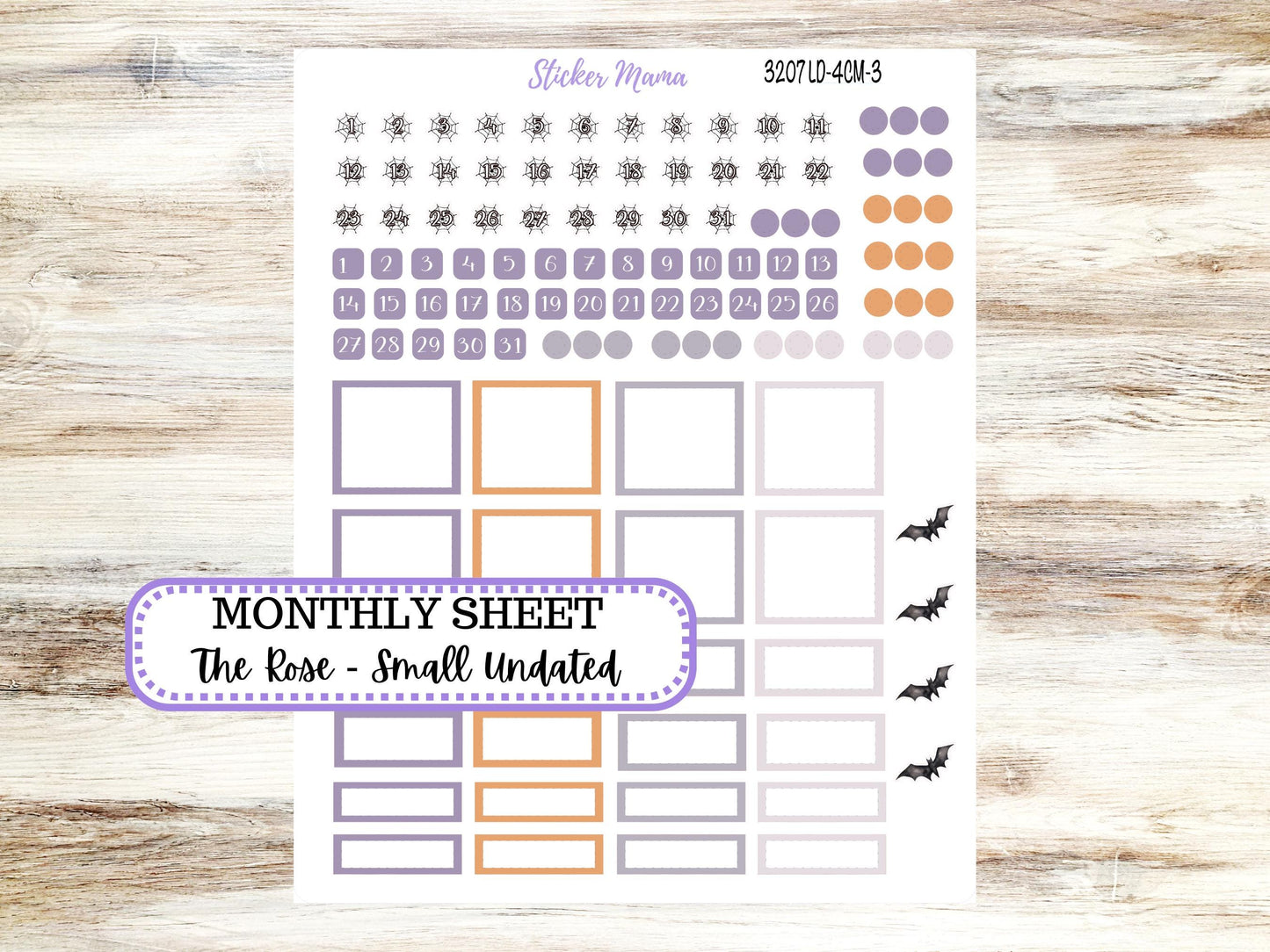 LAUREL DENISE 4 COLUMN Mini (formerly the project mini) Size Planner Kit #3207 || Haunted Haven || Project Stickers || June 25