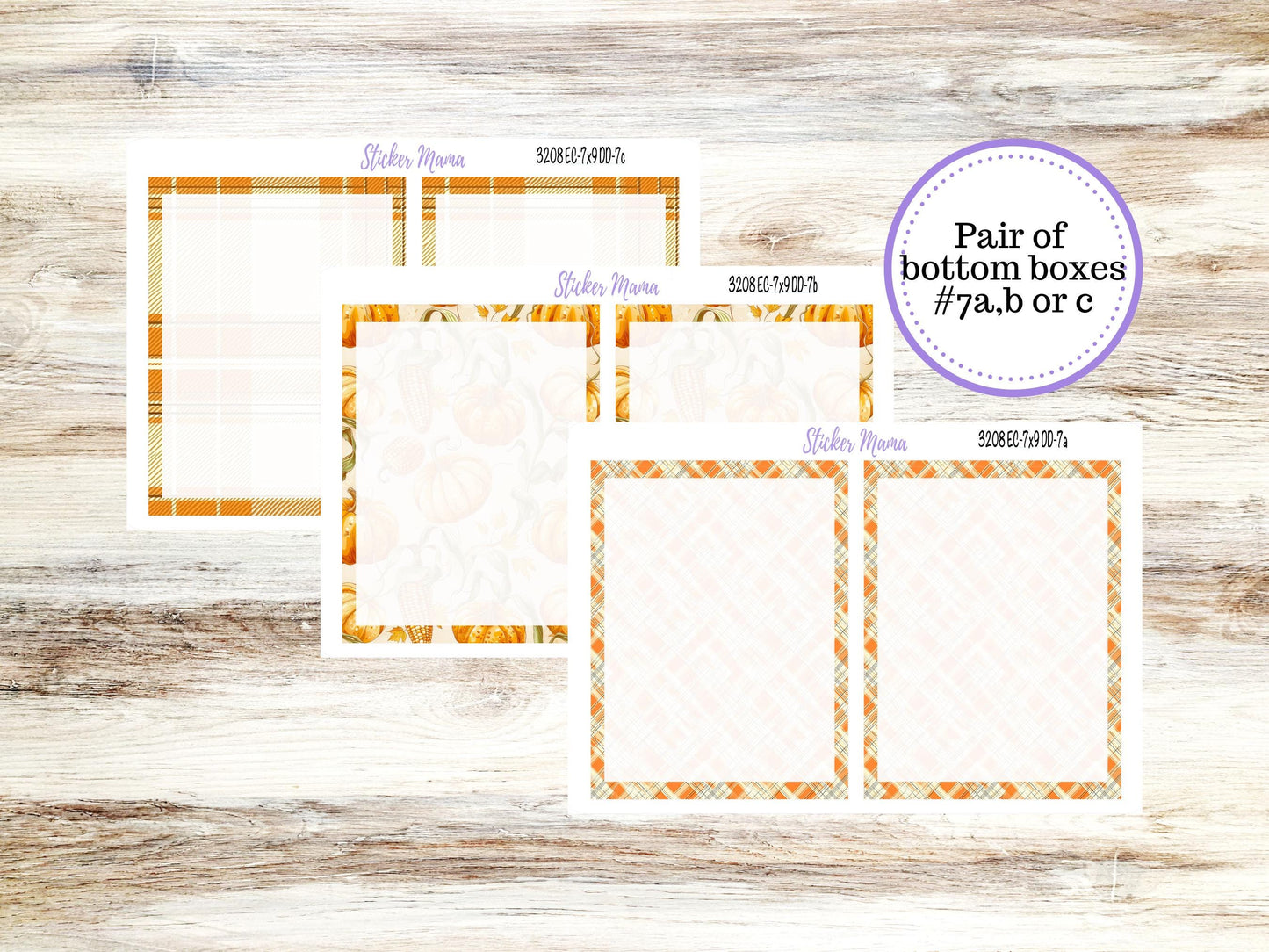 ERIN CONDREN Daily Duo Planner Kit DD-3208 || November - Fall Fields || Daily Duo Planner Sticker Kit || Erin Condren ||
