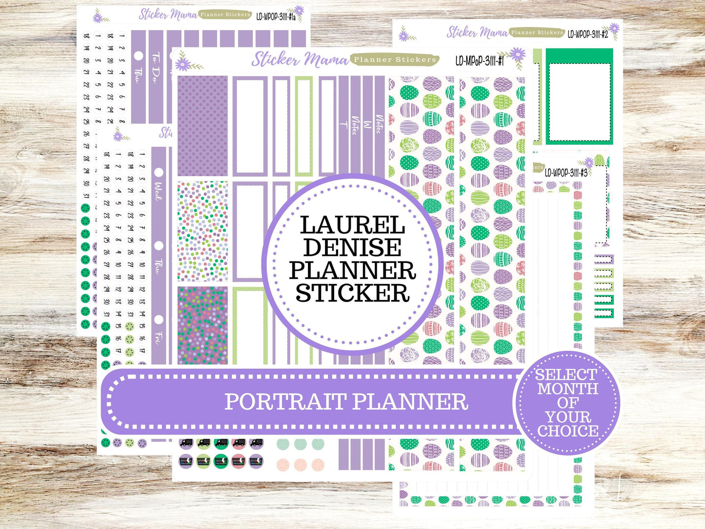 LAUREL DENISE PORTRAIT || Planner Kit #3111 || Easter Eggstravaganza || Laurel Denise Kit || Laurel Denise Stickers || ld