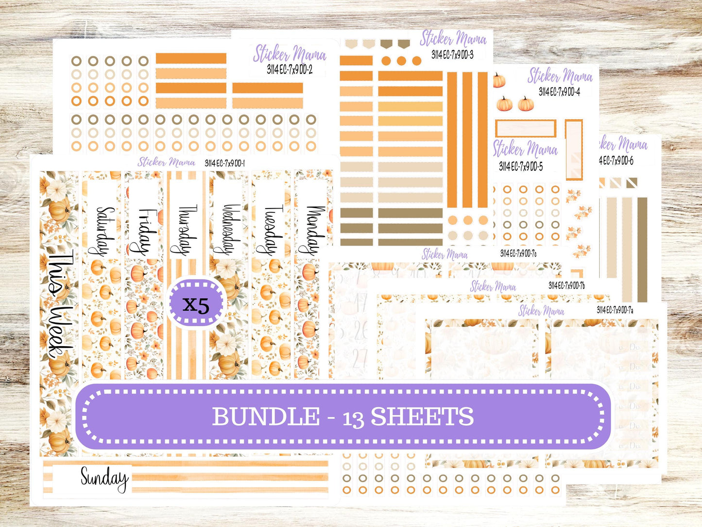 ERIN CONDREN Daily Duo Planner Kit DD 3114 || September || Daily Duo Planner Sticker Kit || Erin Condren ||
