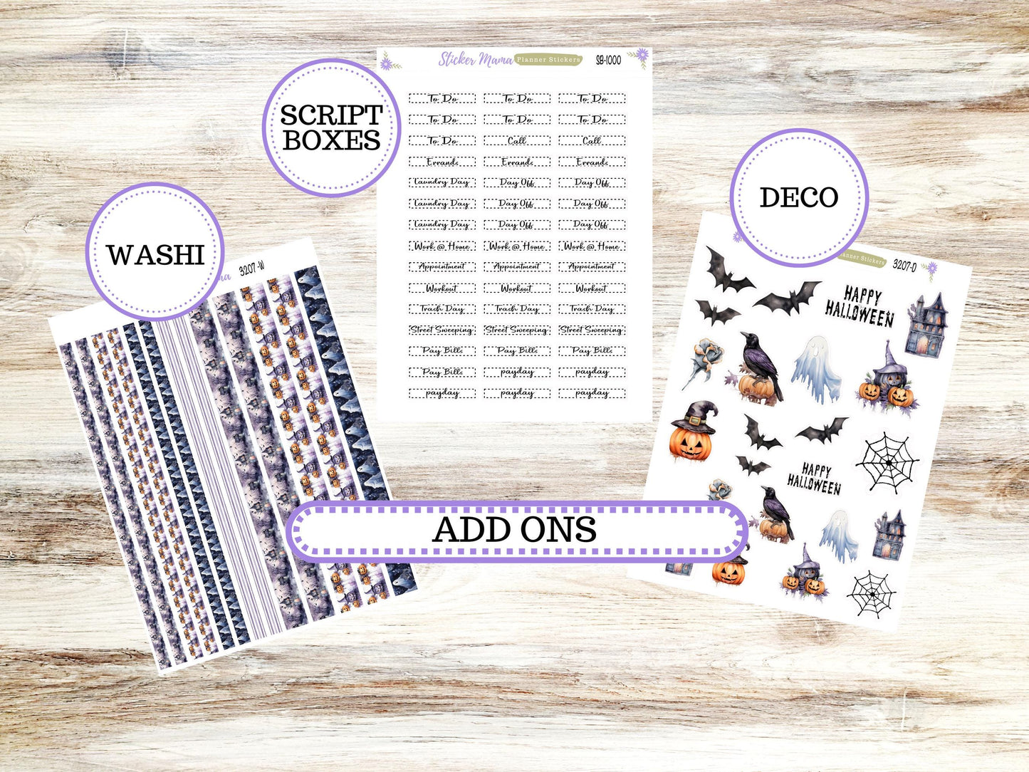 LAUREL DENISE Week + Month PLANNER Monthly Kit #3207 || Laurel Denise Kit || Laurel Denise Horizontal Vertical || Haunted Haven || Aug 25