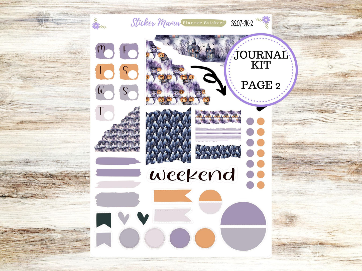 JOURNALING KIT || #3207 || Haunted Haven || Journal Planner || Planner Stickers || Journal Stickers