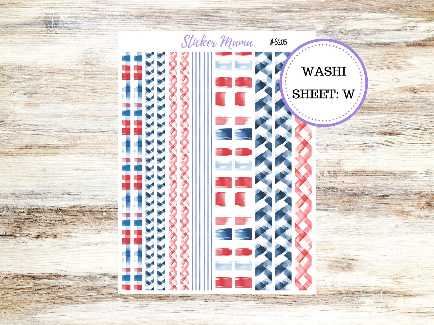 WASHI PLANNER STICKERS || 3205 || Patriotic Festivities || Washi Stickers || Planner Stickers || Washi for Planners
