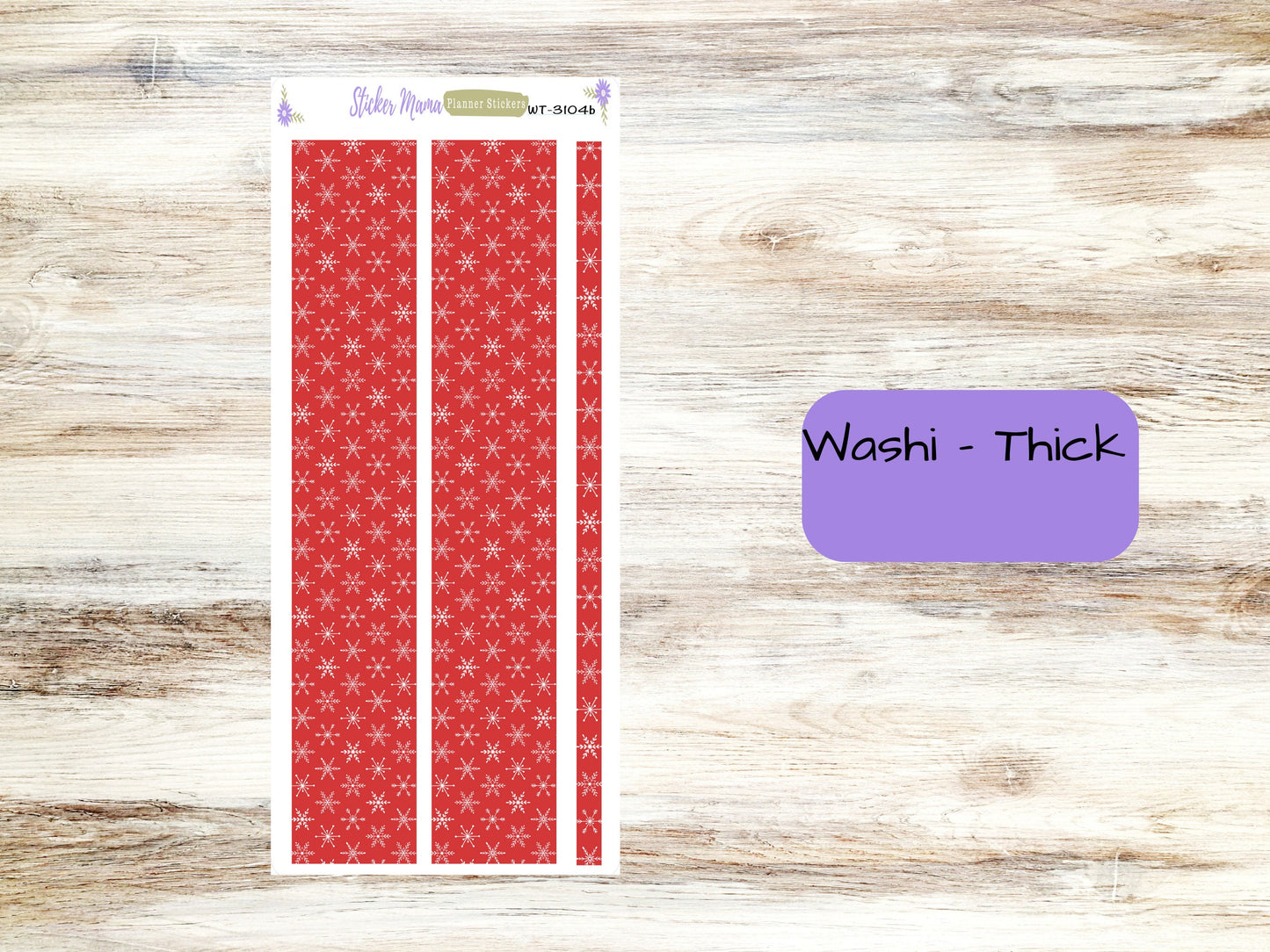 WASHI PLANNER STICKERS || 3104 || Santa's Here || Washi Stickers || Planner Stickers || Washi for Planners