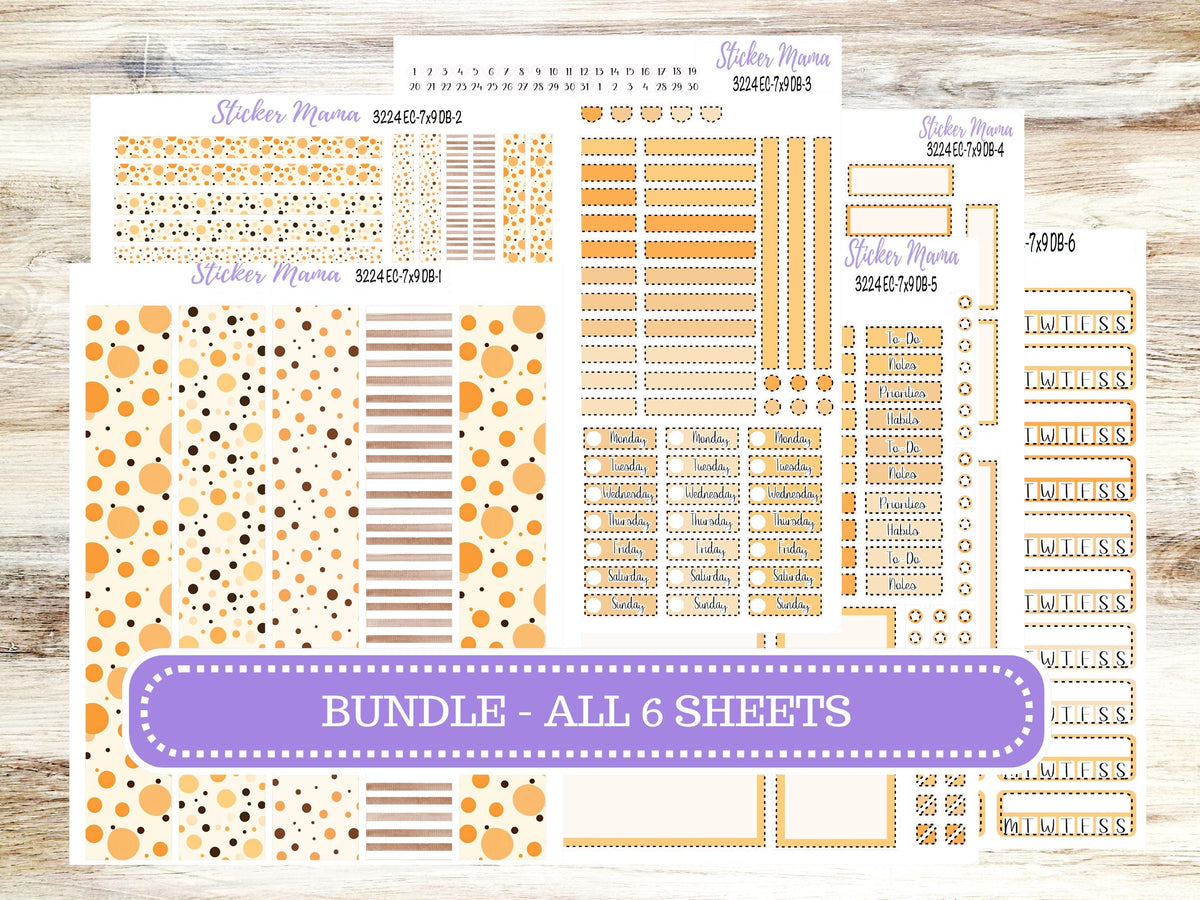 Erin Condren Dashboard Planner Kit DB | 3224 Fall Polka Dot