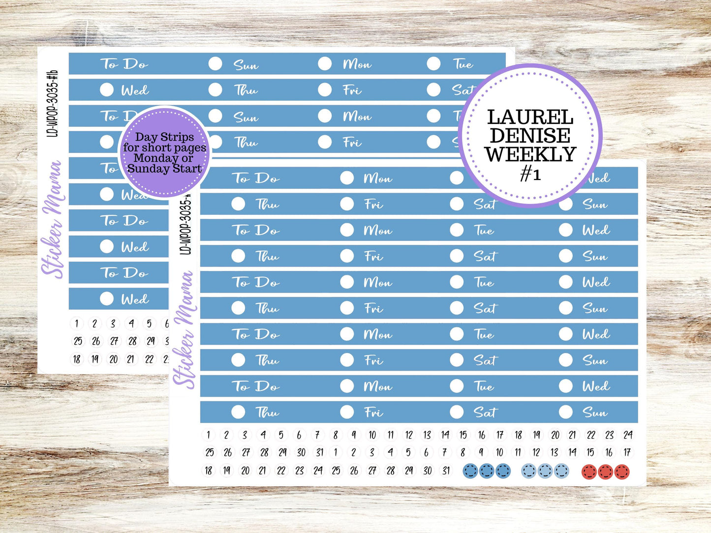 LAUREL DENISE Weekly PORTRAIT || Planner Kit #3035 || American Dream || Laurel Denise Kit || Laurel Denise Stickers || March 25