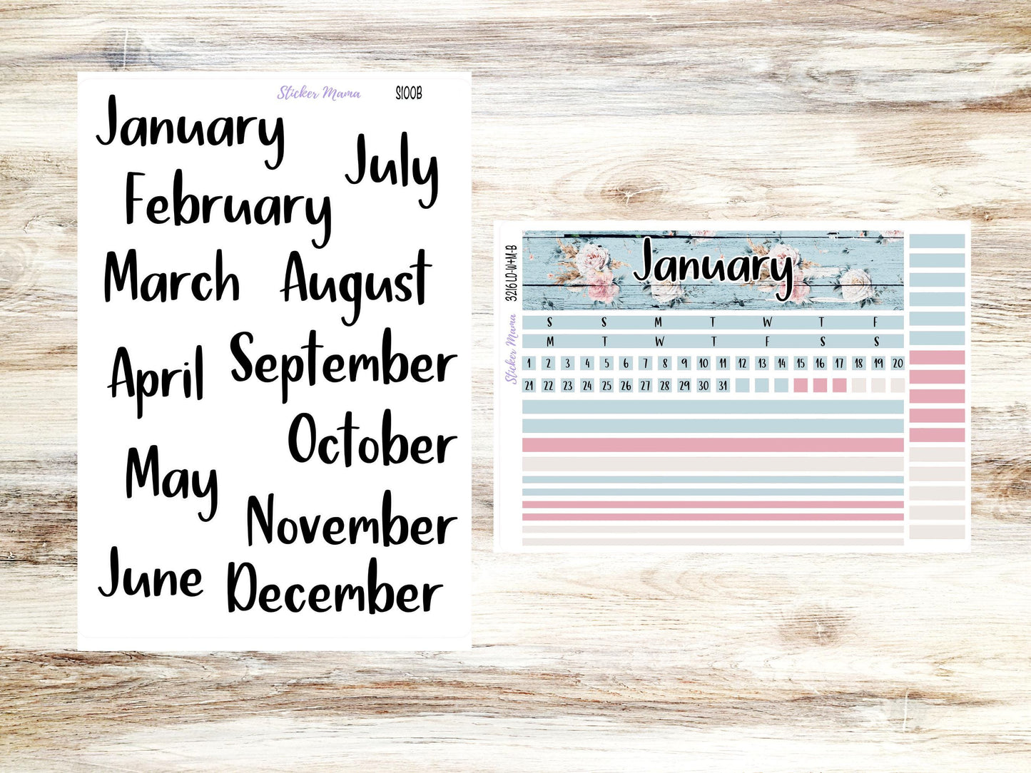 Banner Set || Laurel Denise Large Anne & Nancy || Week + Month || Monthly Header Kit