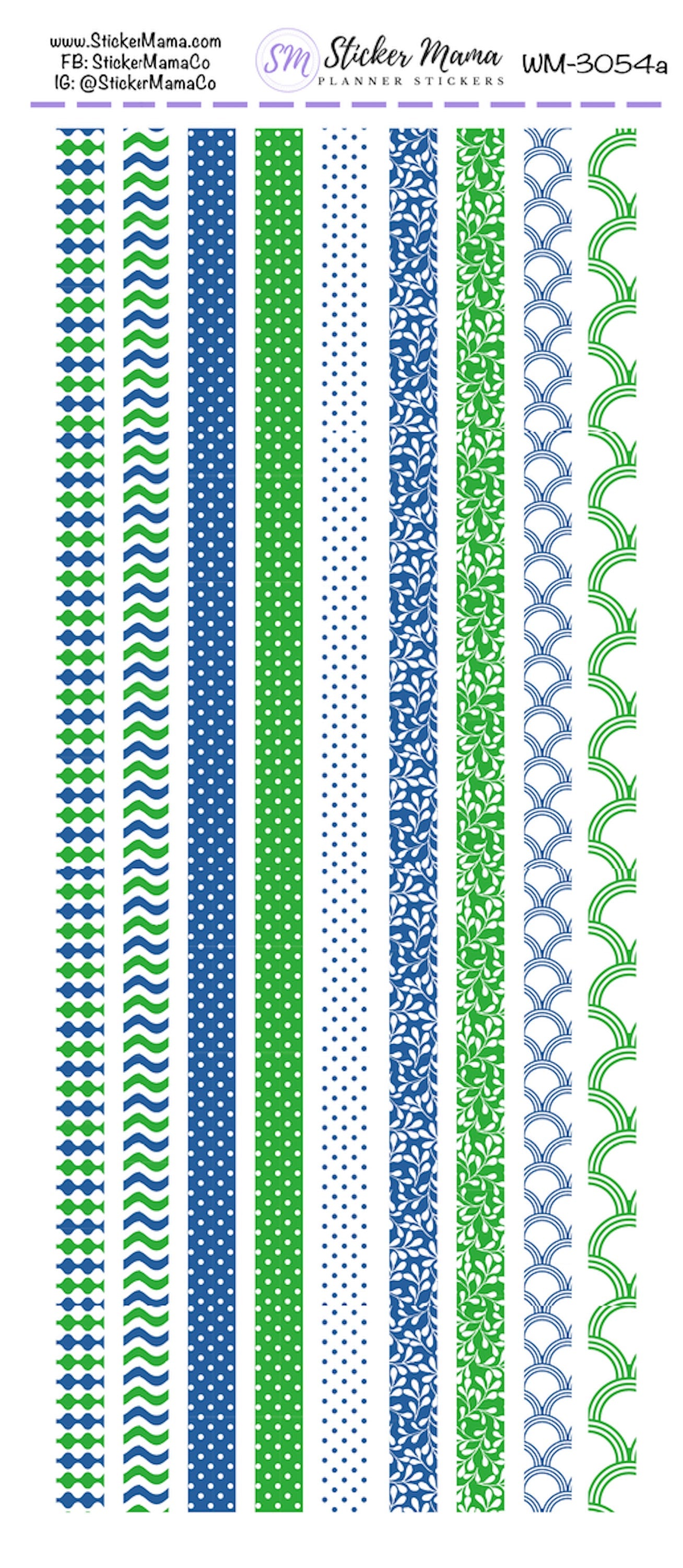W-3054 - WASHI STICKERS - Polka Dot - Planner Stickers - Washi for Planners