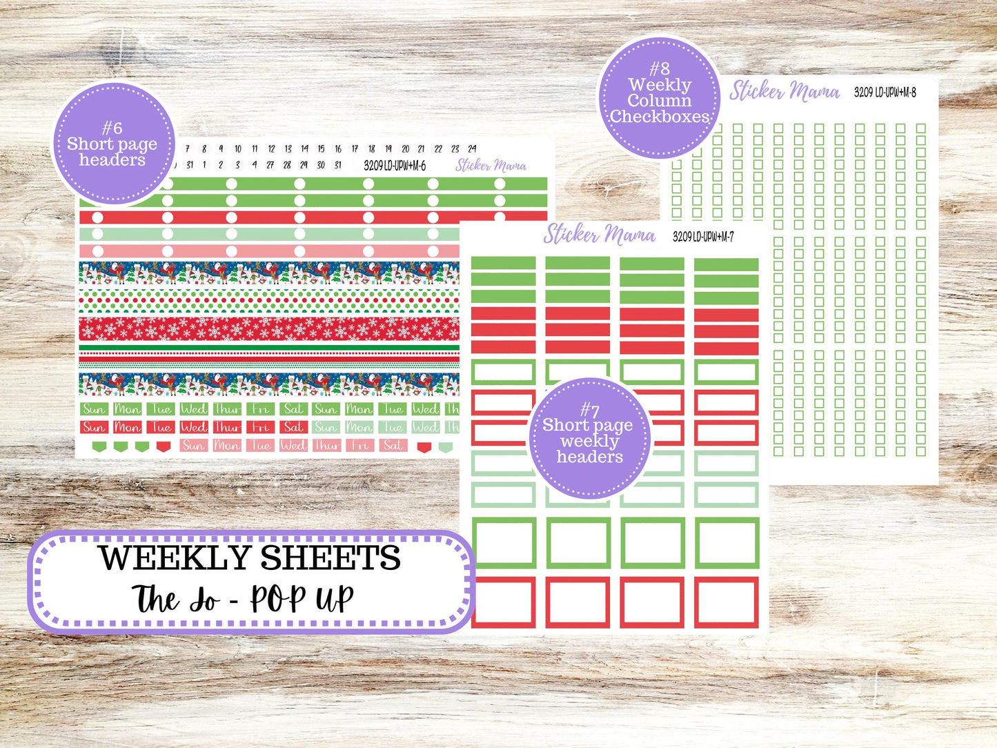 LD POP-UP Week+Month Planner Kit #3209 || The Jo || Jolly Pines || Laurel Denise Kit || Laurel Denise Stickers || Sept 25