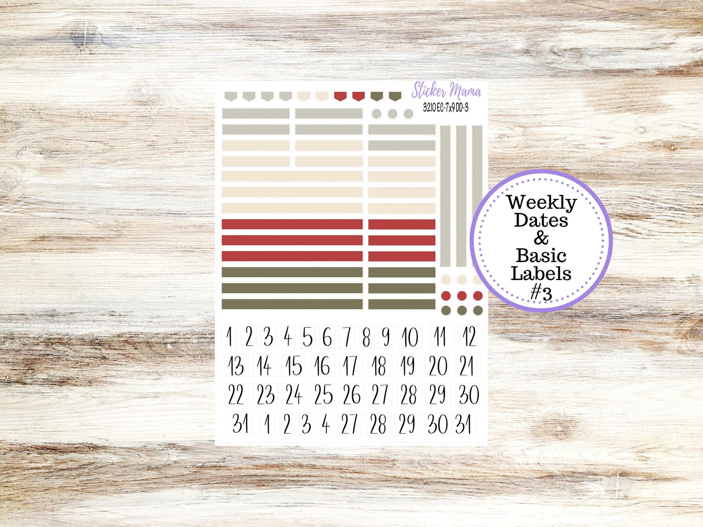 ERIN CONDREN Daily Duo Planner Kit DD-3210 || December - Frosty Friends || Daily Duo Planner Sticker Kit || Erin Condren ||