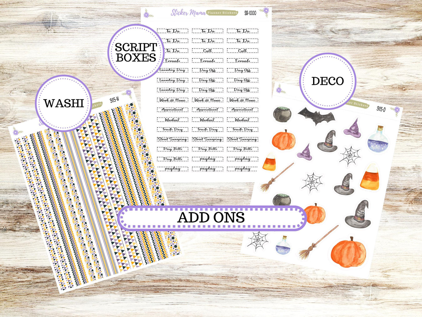 LD "The Rose" Large || 4-COLUMN (formerly project) Planner Kit #3115 || Spooky Palette || Laurel Denise Stickers || Aug 25