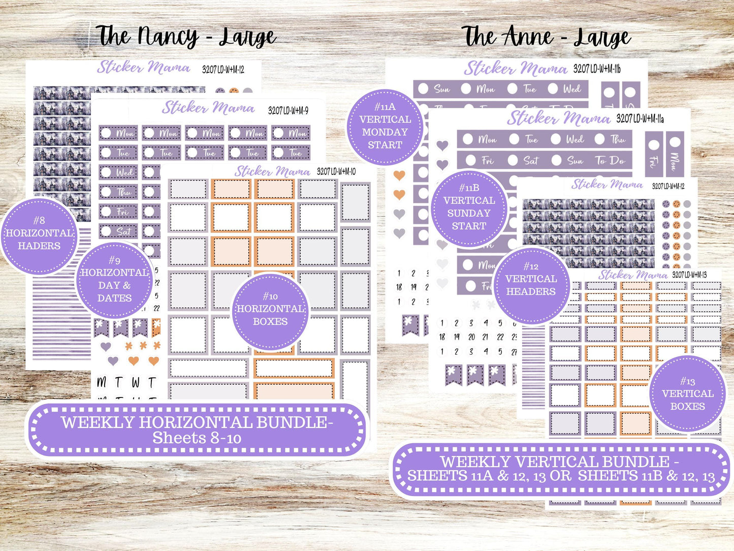 LAUREL DENISE Week + Month PLANNER Monthly Kit #3207 || Laurel Denise Kit || Laurel Denise Horizontal Vertical || Haunted Haven || Aug 25