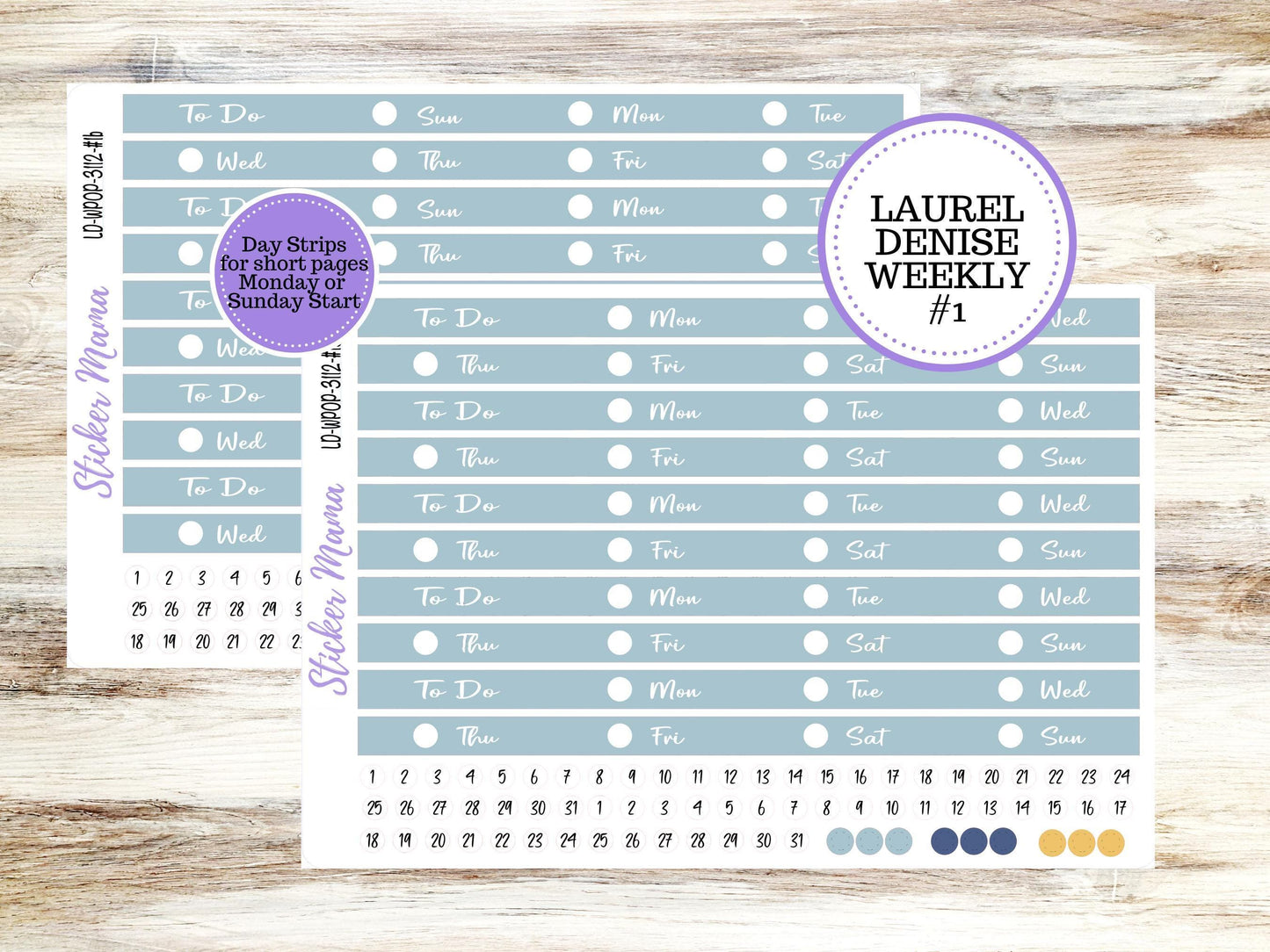 LAUREL DENISE Weekly PORTRAIT || Planner Kit #3112 || Butterfly Bliss || Laurel Denise Kit || Laurel Denise Stickers || ld