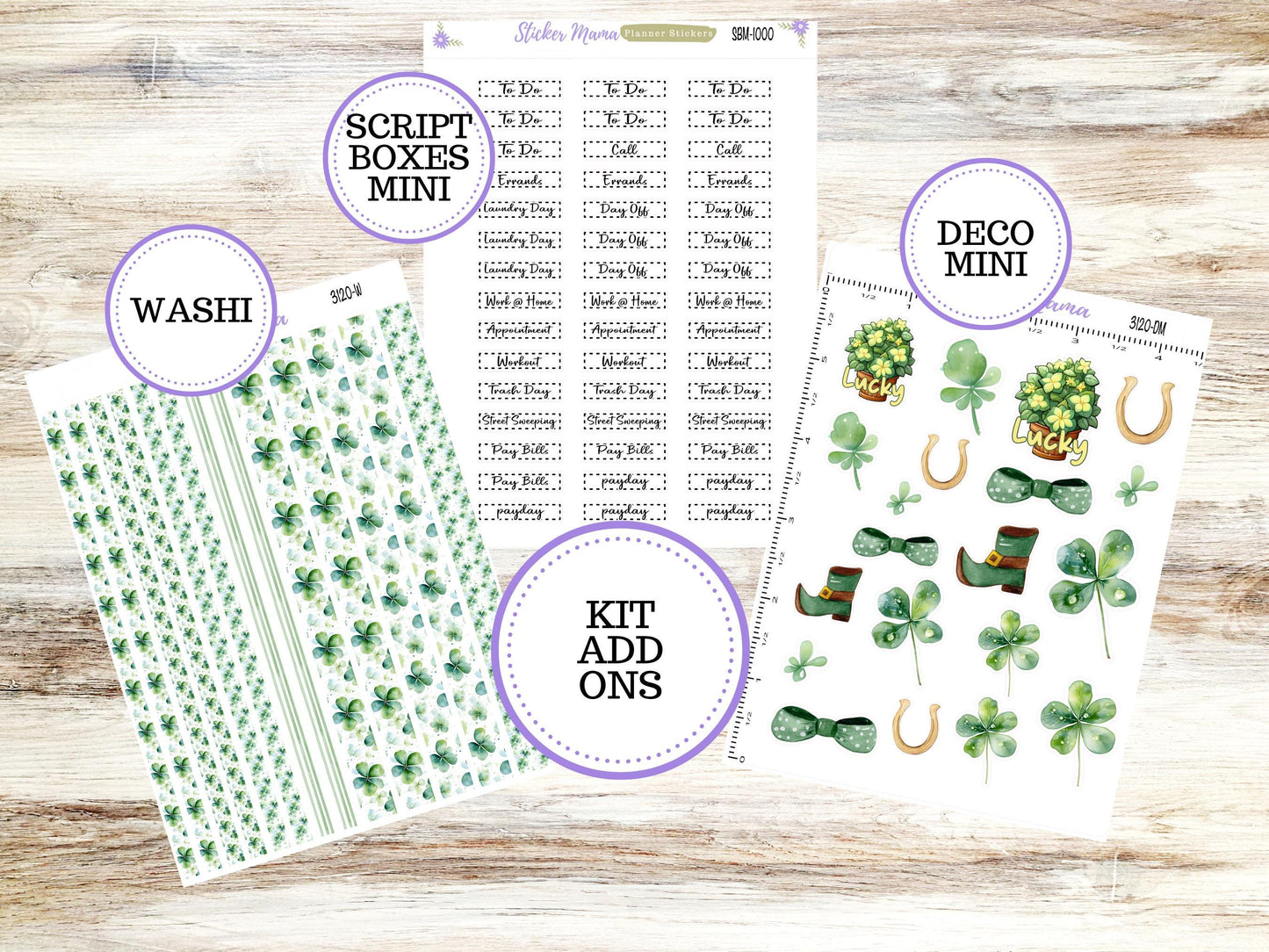 JOURNALING KIT || #3120 || Shamrock Magic || Journal Planner || Planner Stickers || Journal Stickers
