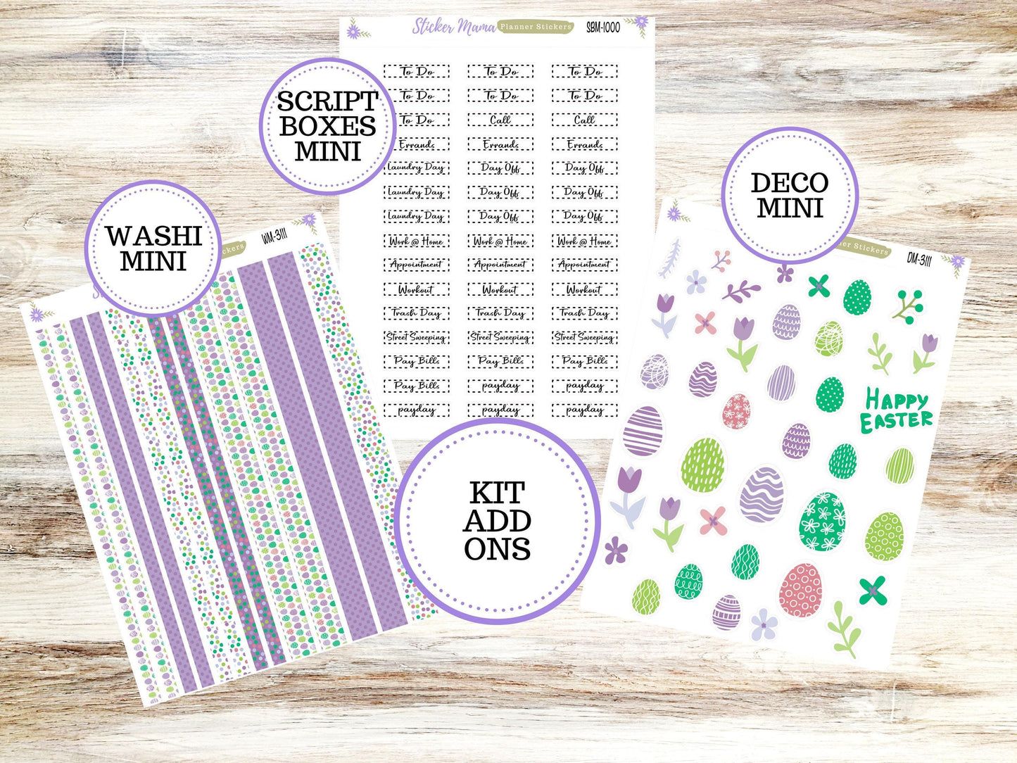 LAUREL DENISE PORTRAIT || Planner Kit #3111 || Easter Eggstravaganza || Laurel Denise Kit || Laurel Denise Stickers || ld