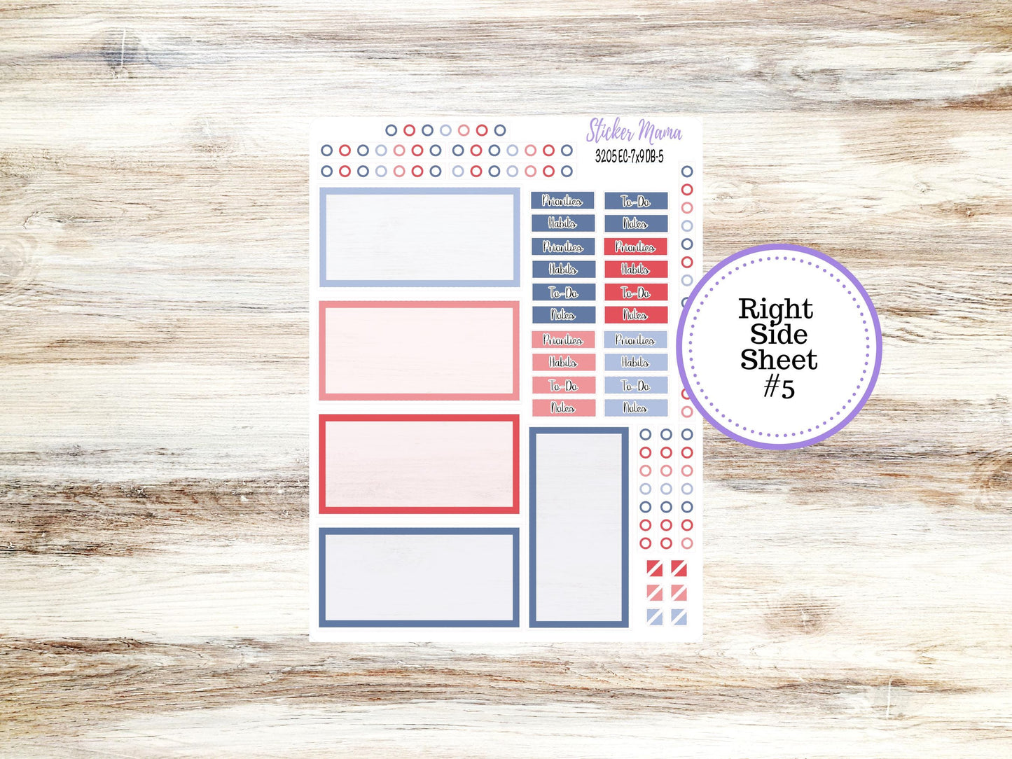 ERIN CONDREN Dashboard Planner Kit DB-3205 || Patriotic Festivities || Dashboard Planner Sticker Kit || Erin Condren ||