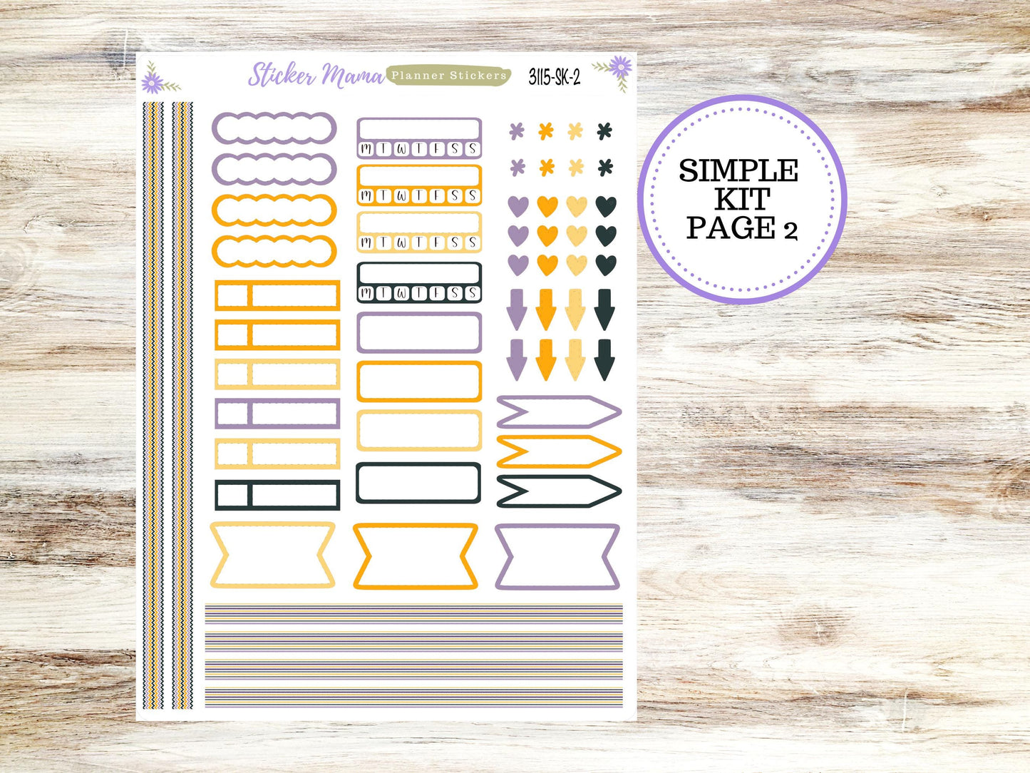 SIMPLE KIT || #3115 || Spooky Palette || Any Kind Planner || Planner Stickers || Planner Stickers