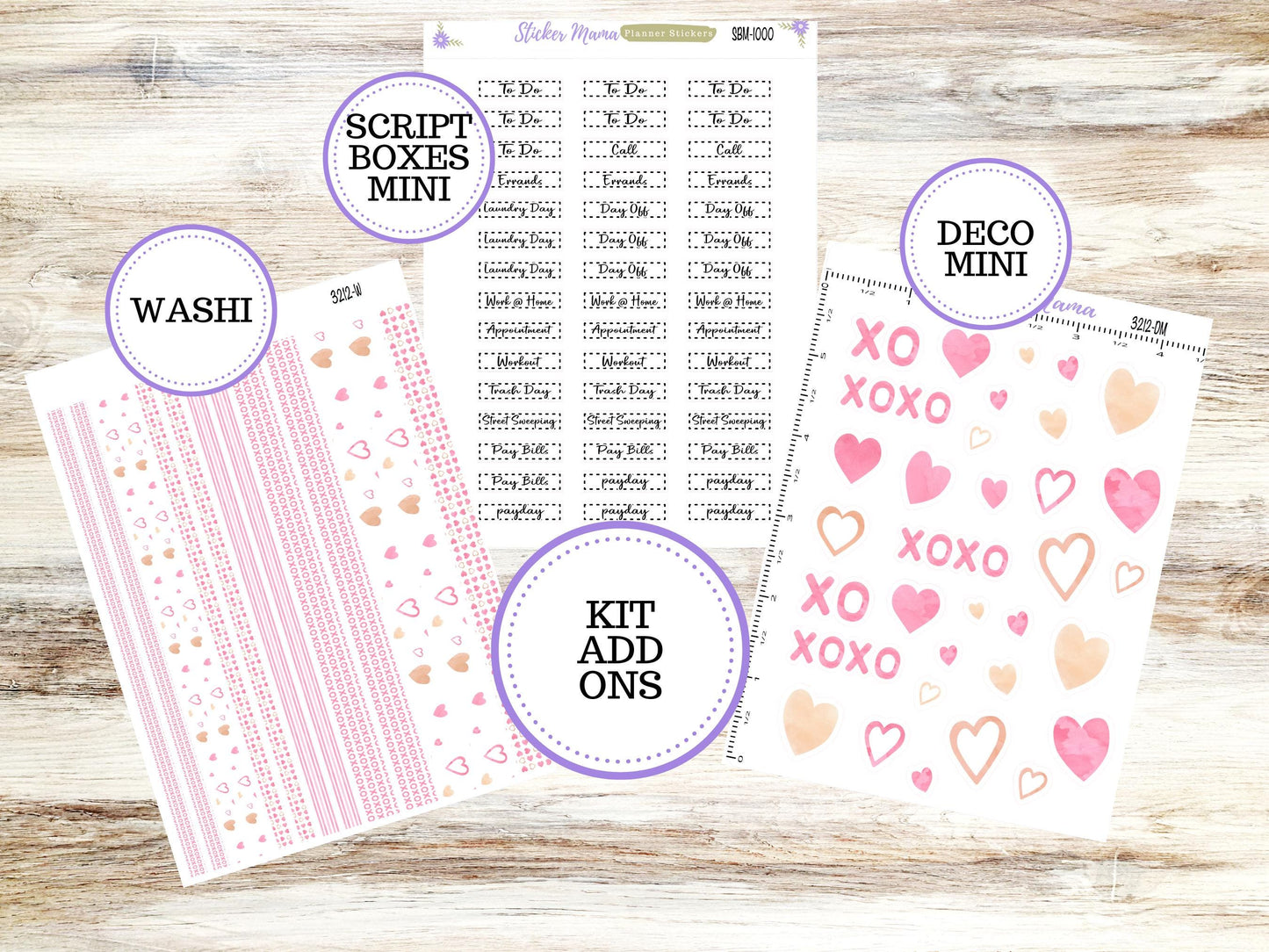 JOURNALING KIT || #3212 || Love Notes || Journal Planner || Planner Stickers || Journal Stickers