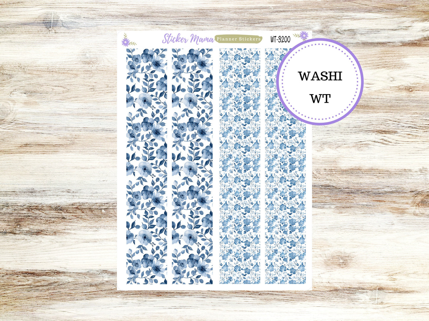 WASHI PLANNER STICKERS || 3200 || Cool Blue || Washi Stickers || Planner Stickers || Washi for Planners