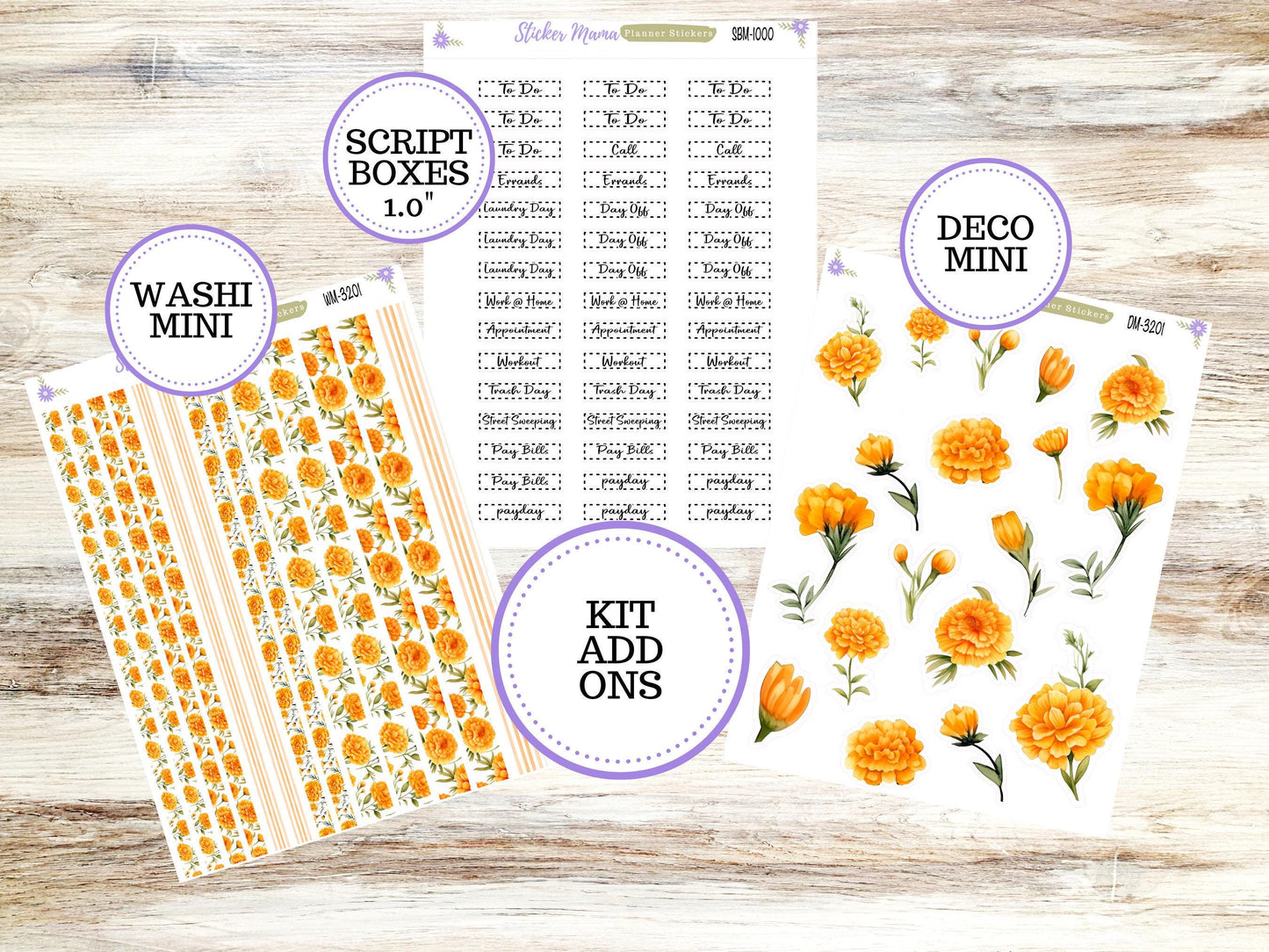 LAUREL DENISE PORTRAIT Planner Kit #3201 || Fall Colors || Laurel Denise Kit || Laurel Denise Stickers || || Floral ld