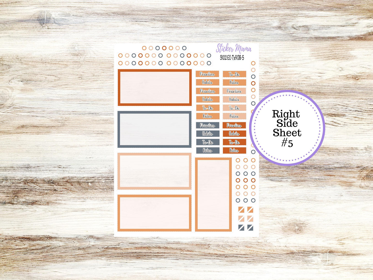 ERIN CONDREN Dashboard Planner Kit DB-3102 || Pumpkin Town || Dashboard Planner Sticker Kit || Erin Condren ||