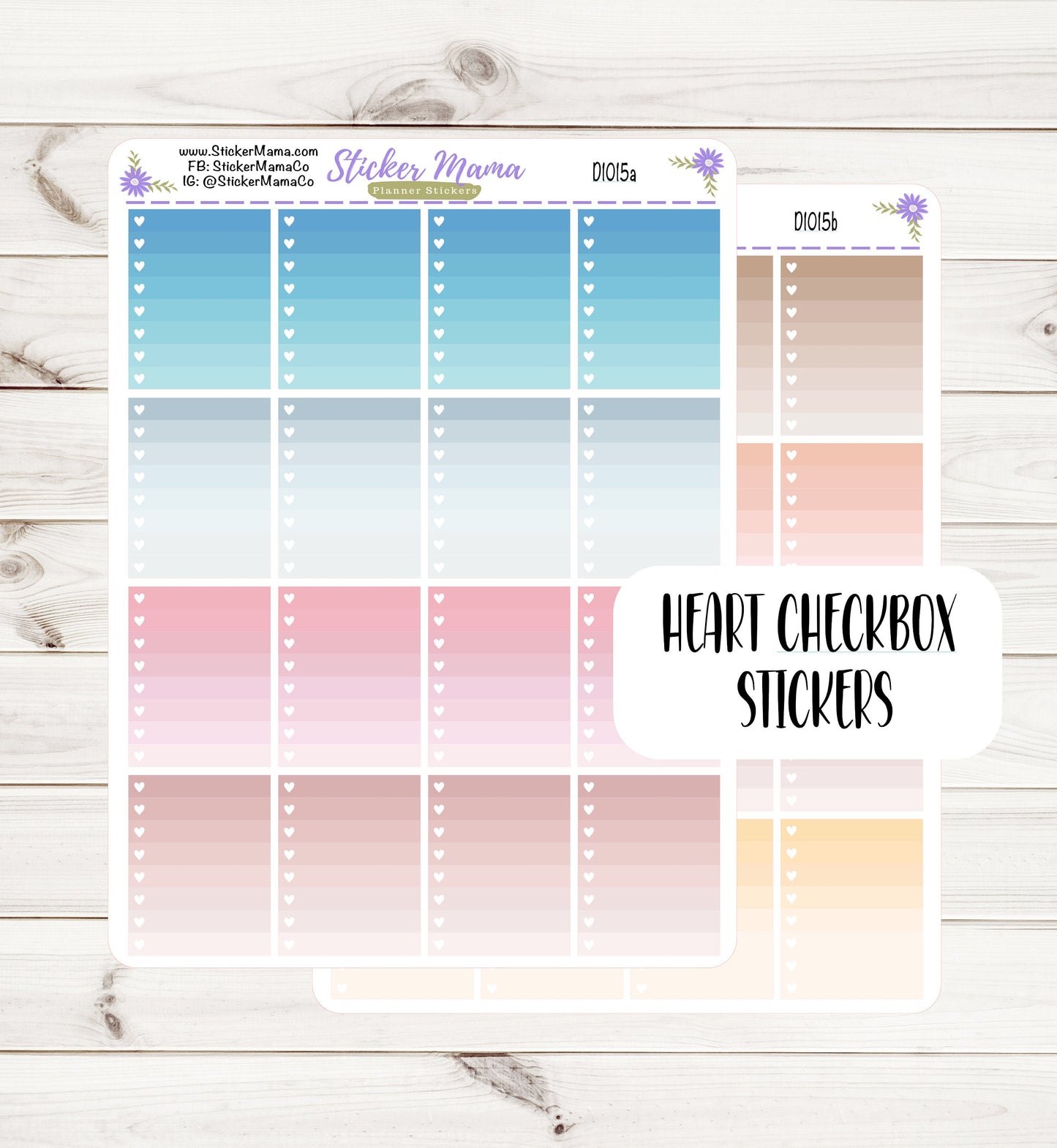 D1015 || FULL BOX CHECKLIST Stickers || Checklist Stickers || Planner Stickers for Checklists