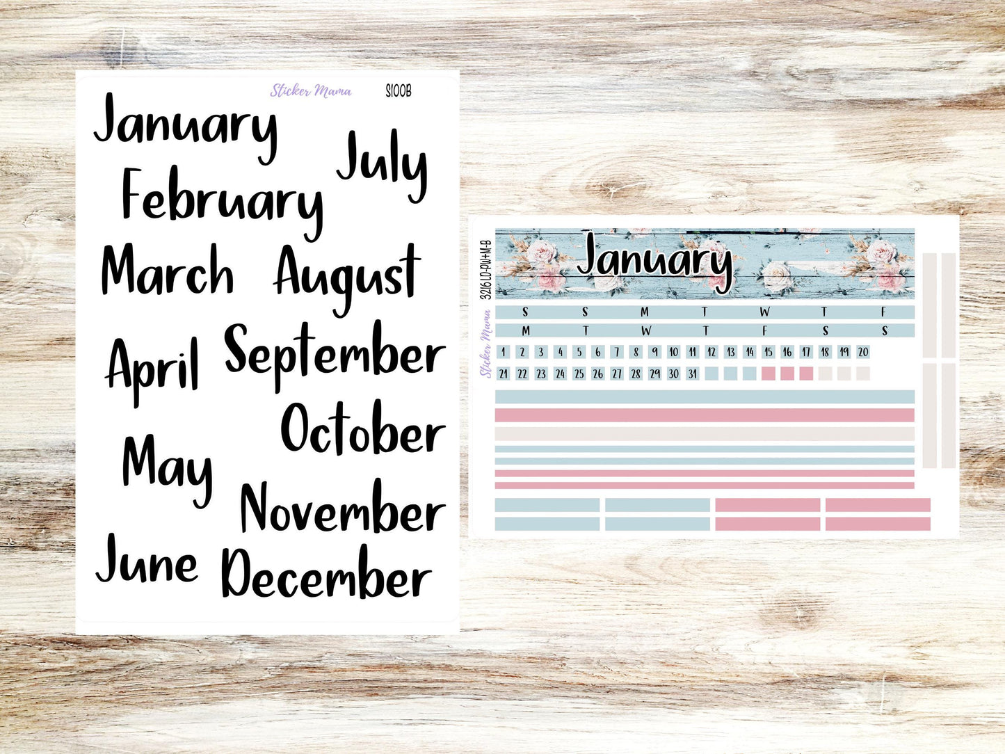 Banner Set | Laurel Denise Large Scout | Portrait Week + Month | Monthly Header Kit