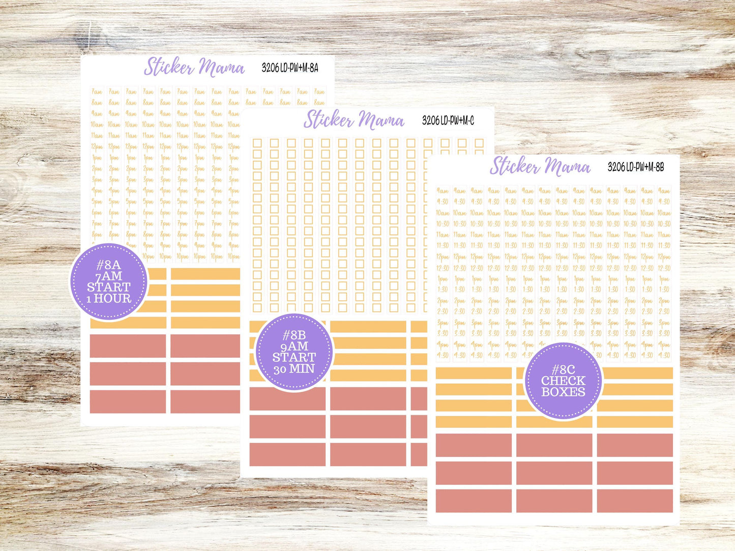 LAUREL DENISE PORTRAIT Week + Month Planner Kit|| Planner Kit #3206 || Falling Color || Laurel Denise September Sticker Kit || June 25