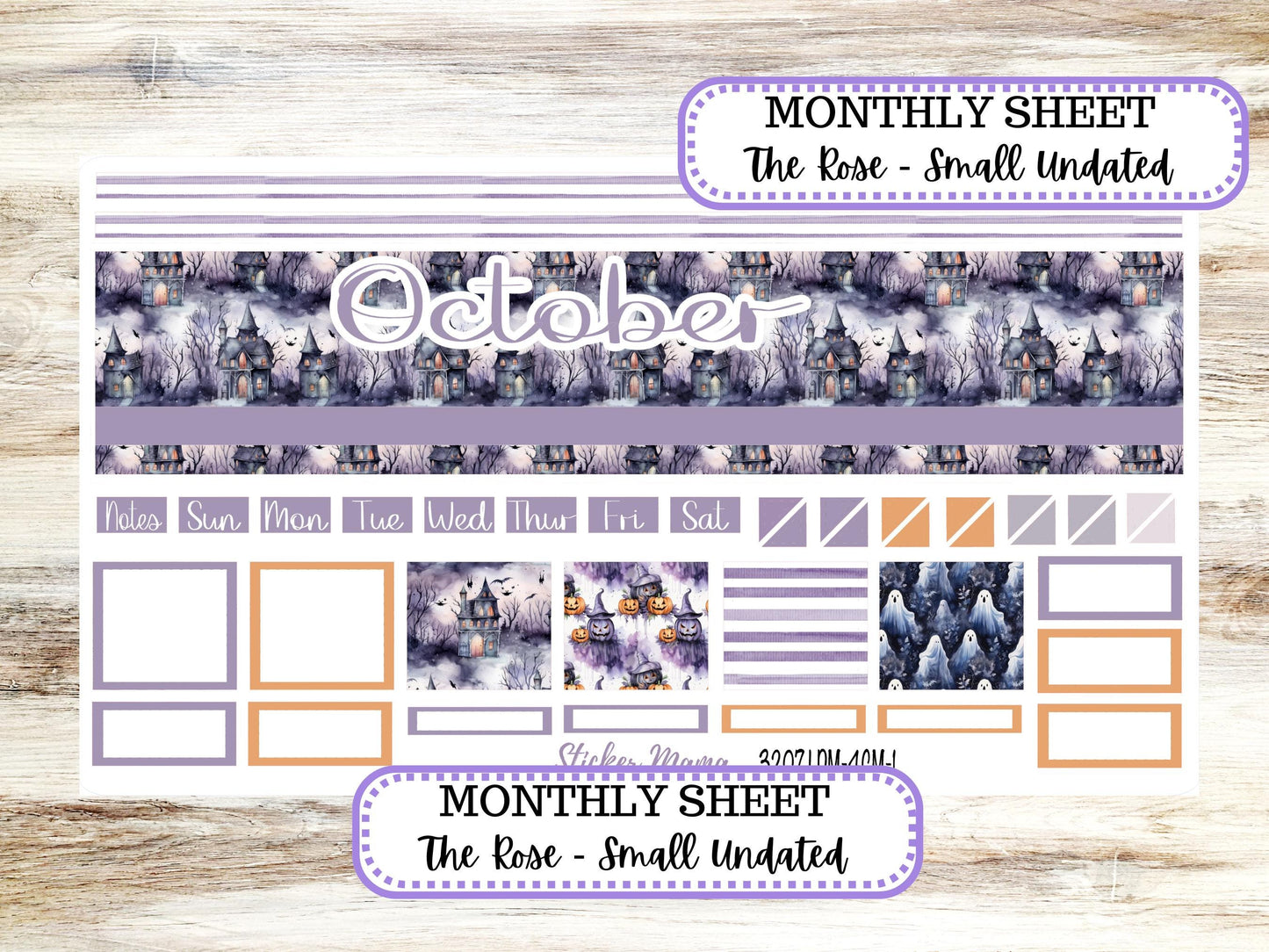 LAUREL DENISE 4 COLUMN Mini (formerly the project mini) Size Planner Kit #3207 || Haunted Haven || Project Stickers || June 25