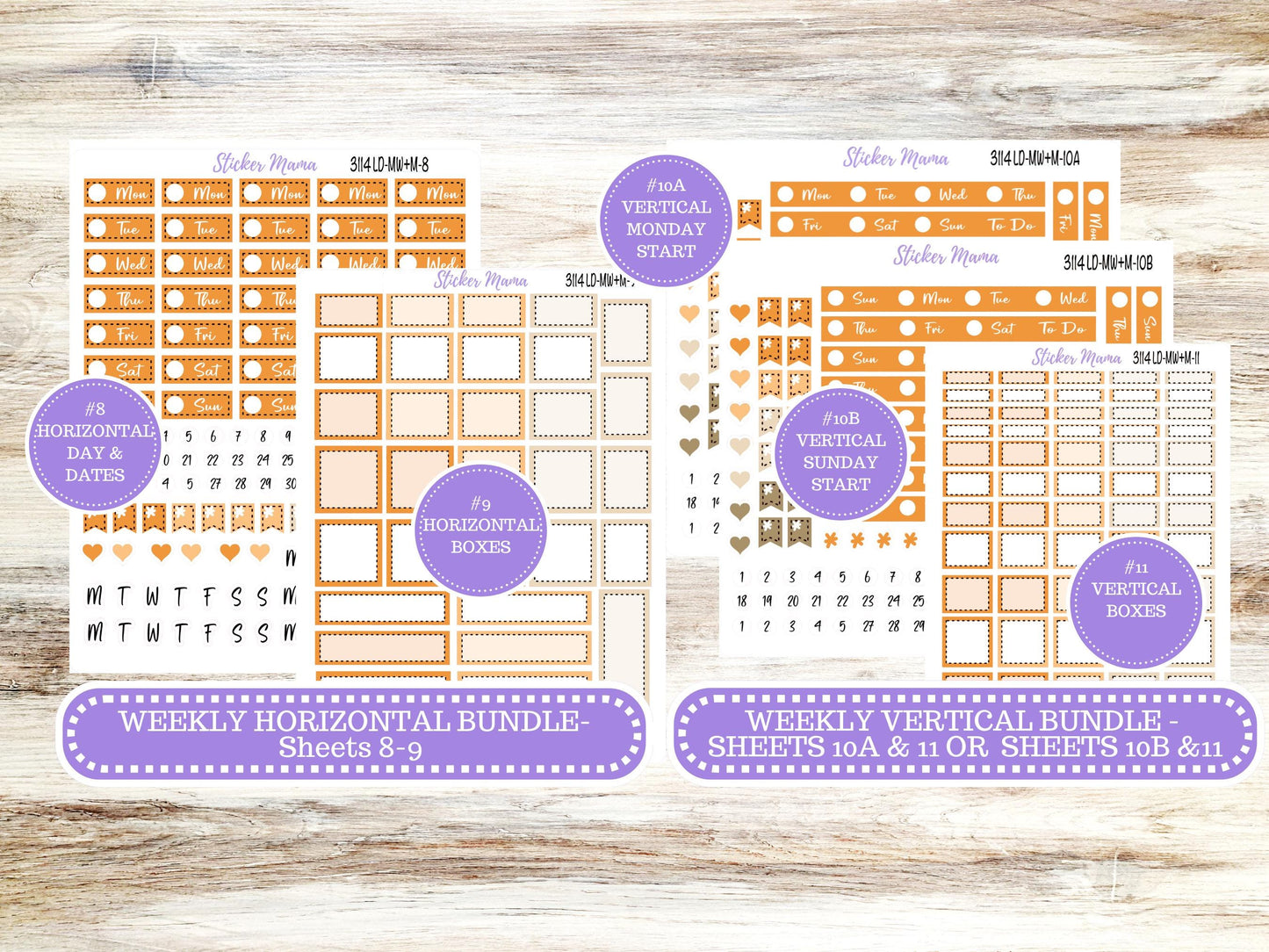 LAUREL DENISE MINI Week + Month Planner Kit #3114 || Laurel Denise September Kit || Laurel Denise Stickers || September June 25