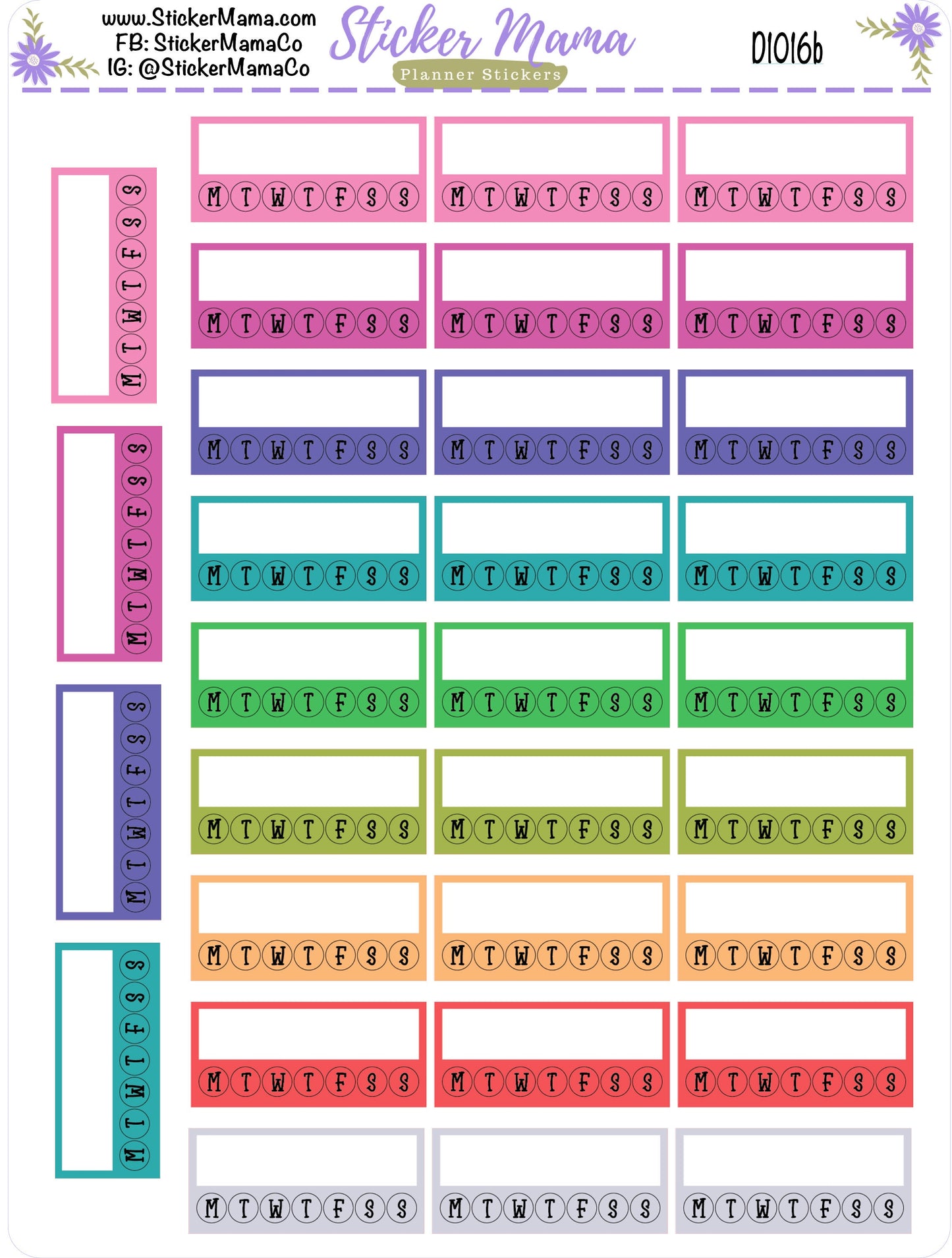 D1016 || FULL BOX CHECKLIST Stickers || Checklist Stickers || Planner Stickers for Checklists