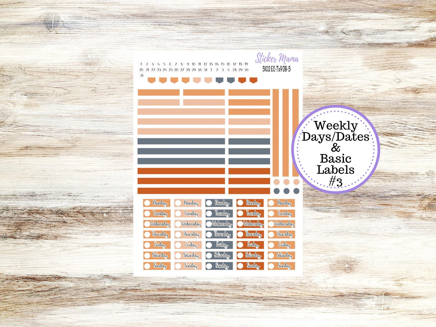 ERIN CONDREN Dashboard Planner Kit DB-3102 || Pumpkin Town || Dashboard Planner Sticker Kit || Erin Condren ||