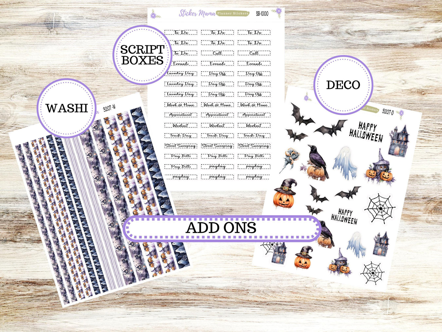 LD "The Rose" Large || 4-COLUMN (formerly project) Planner Kit #3207 || Haunted Haven || Laurel Denise Stickers || Aug 25
