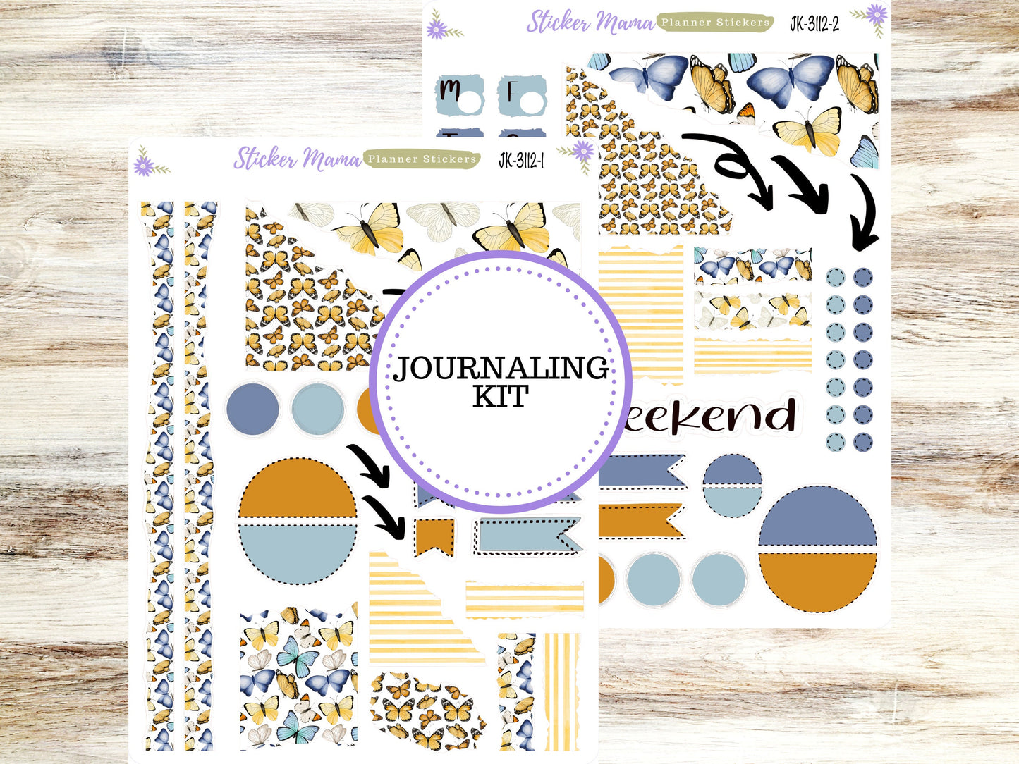 JOURNALING KIT || #3112 || Spring Butterfly || Journal Planner || Planner Stickers || Journal Stickers