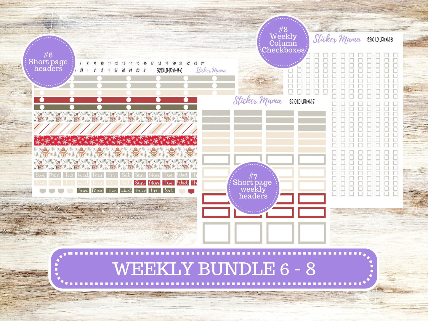 LD POP-UP Week+Month Planner Kit #3210 || The Jo || Frosty Friends || Laurel Denise Kit || Laurel Denise Stickers || Sept 25