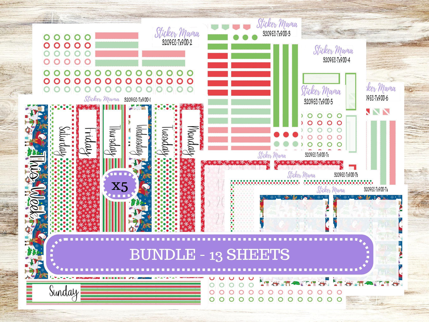 ERIN CONDREN Daily Duo Planner Kit DD-3209 || November - Fall Fields || Daily Duo Planner Sticker Kit || Erin Condren ||