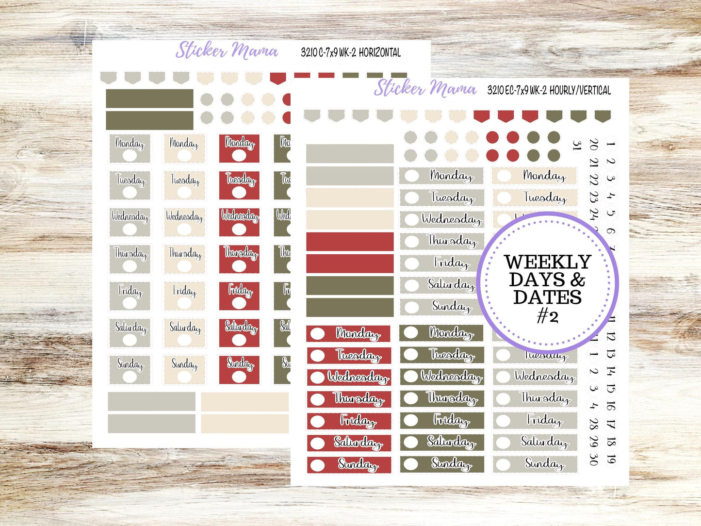 ERIN CONDREN Weekly Planner Kit WK-3210 || December || Weekly Planner Sticker Kit || Erin Condren || Frosty Friends || 9-25