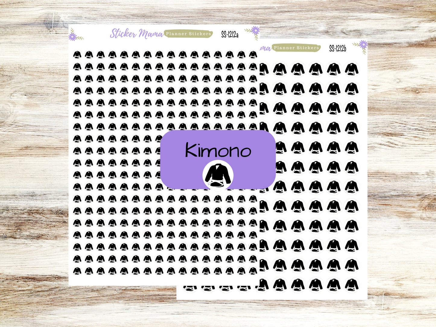 KIMONO PLANNER Stickers SS-1212 kimono sticker kit stickers for martial arts sports stickers kimono games kimono practice