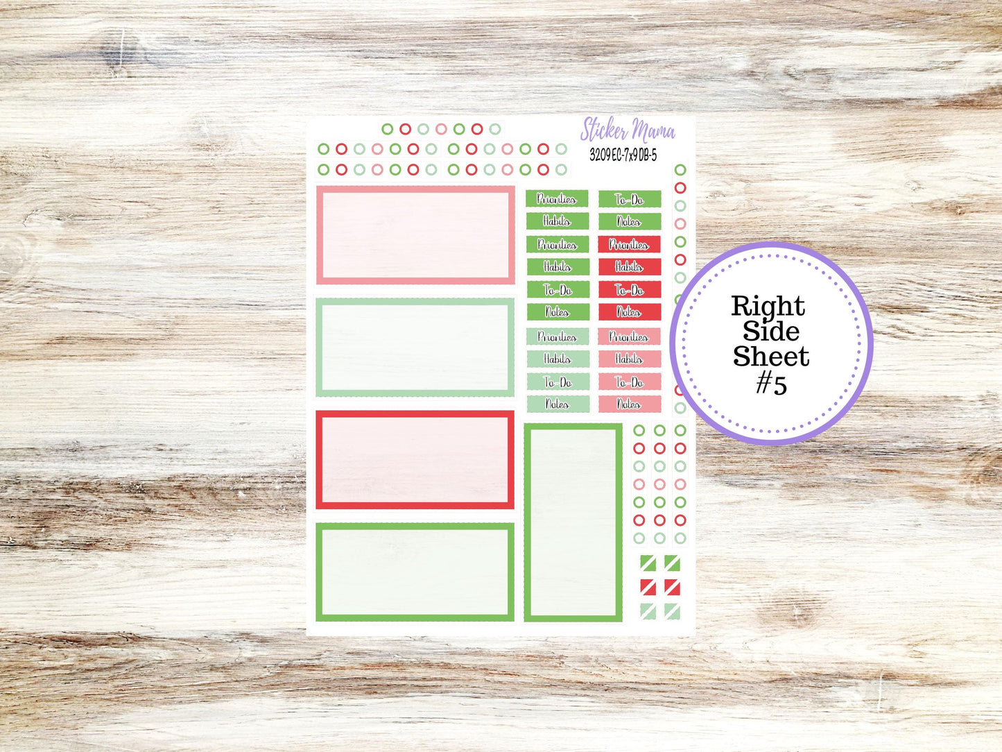 ERIN CONDREN Dashboard Planner Kit DB-3209 || Jolly Pines || Dashboard Planner Sticker Kit || Erin Condren ||