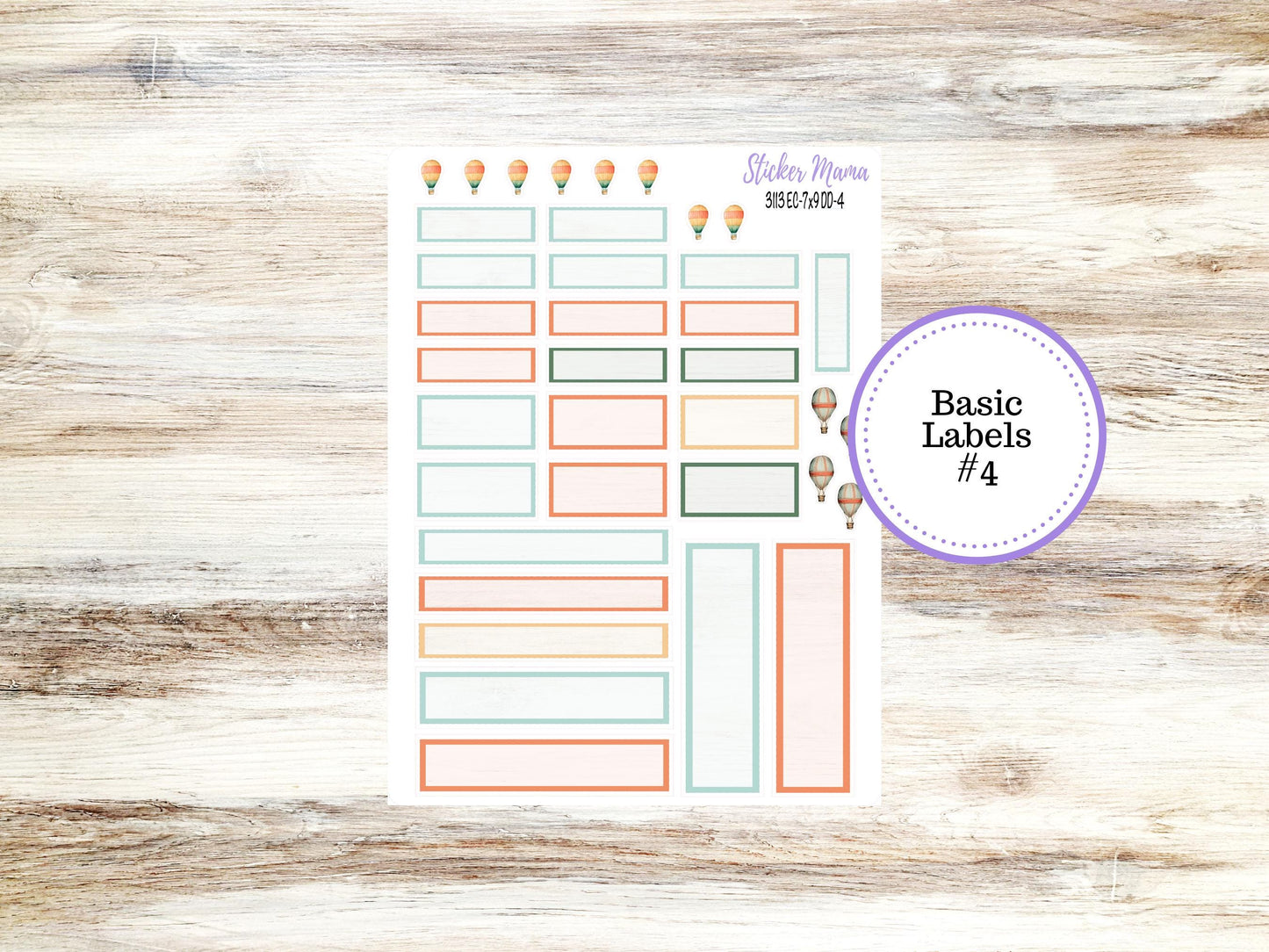 ERIN CONDREN Daily Duo Planner Kit DD-3113 || Sky High August || Daily Duo Planner Sticker Kit || Erin Condren ||