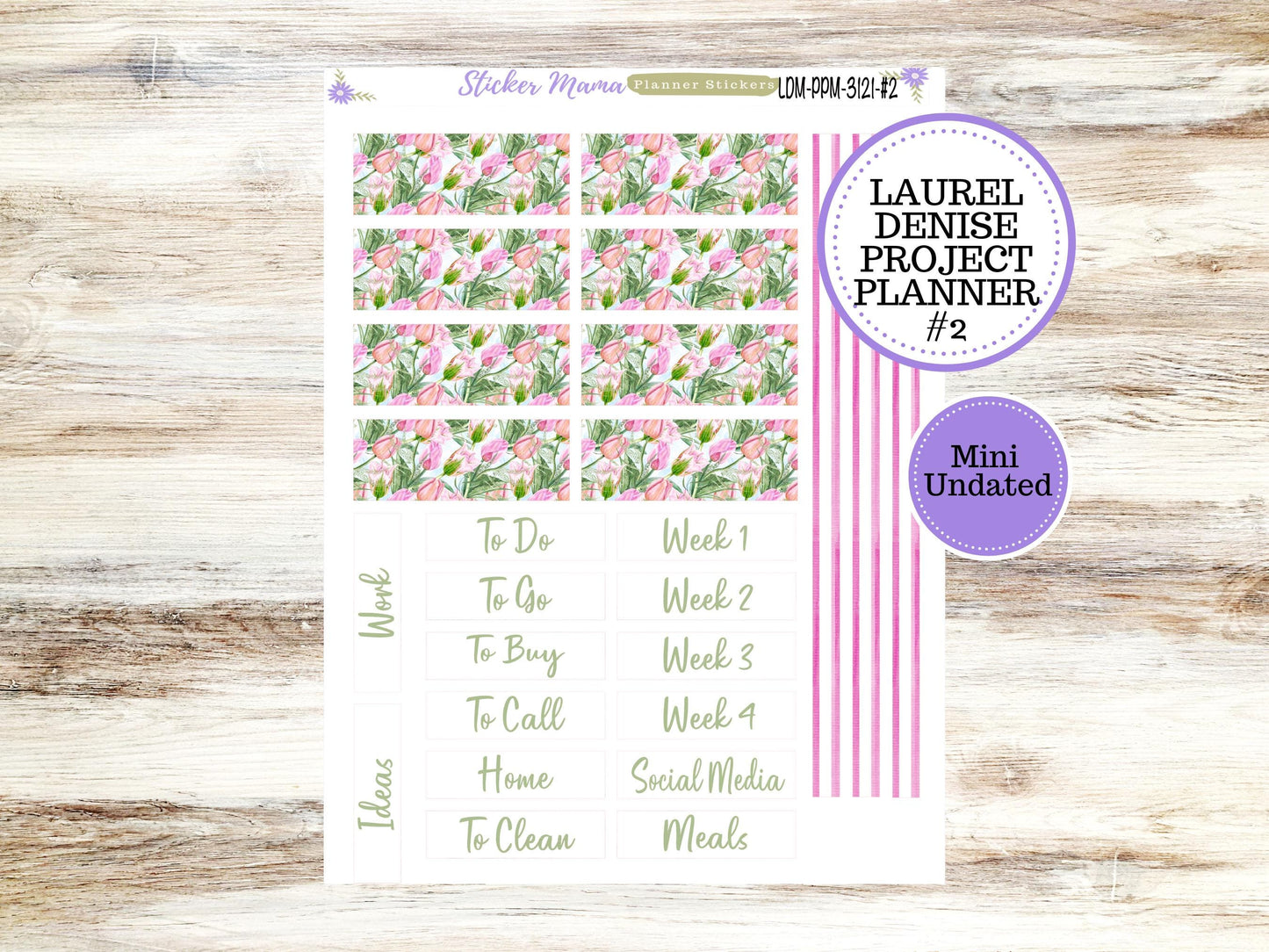 LAUREL DENISE PROJECT Planner Kit #3121 || Easter Petals || Laurel Denise Kit || Laurel Denise Stickers || || Any Month ld