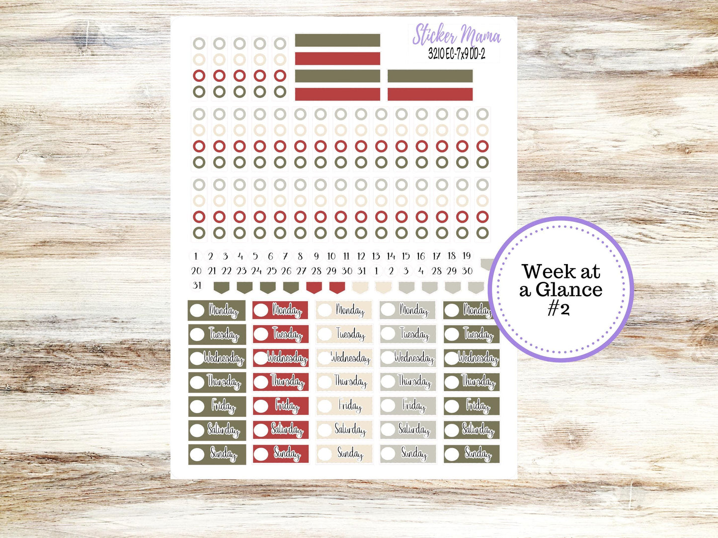 ERIN CONDREN Daily Duo Planner Kit DD-3210 || December - Frosty Friends || Daily Duo Planner Sticker Kit || Erin Condren ||
