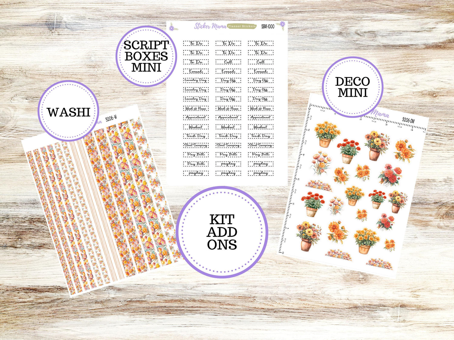 LAUREL DENISE MINI Week + Month Planner Kit #3206 || Laurel Denise Horizontal Vertical Kits || September Falling Colors || June 25