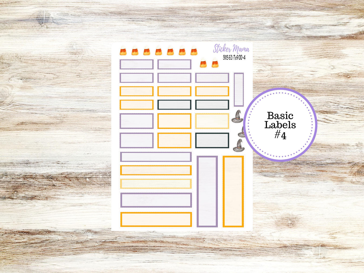 ERIN CONDREN Daily Duo Planner Kit DD-3115 || October - Spooky Palette || Daily Duo Planner Sticker Kit || Erin Condren ||