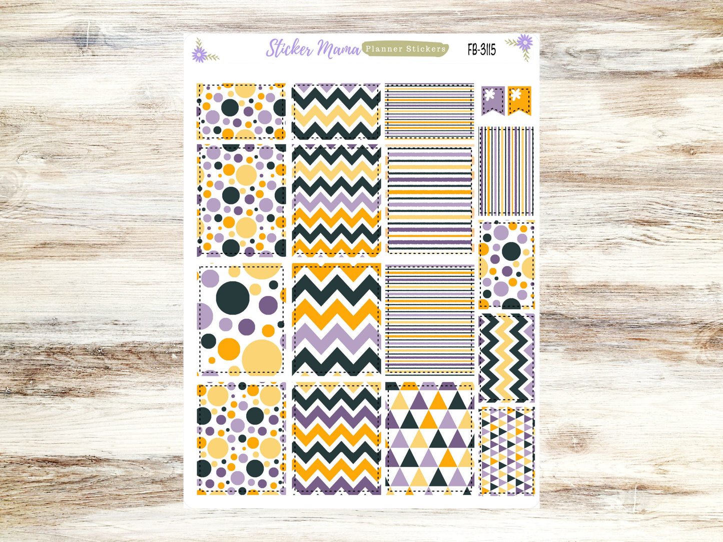 FULL BOXES-3115 || Spooky Palette || Halloween Planner Stickers || Full Box for Planners