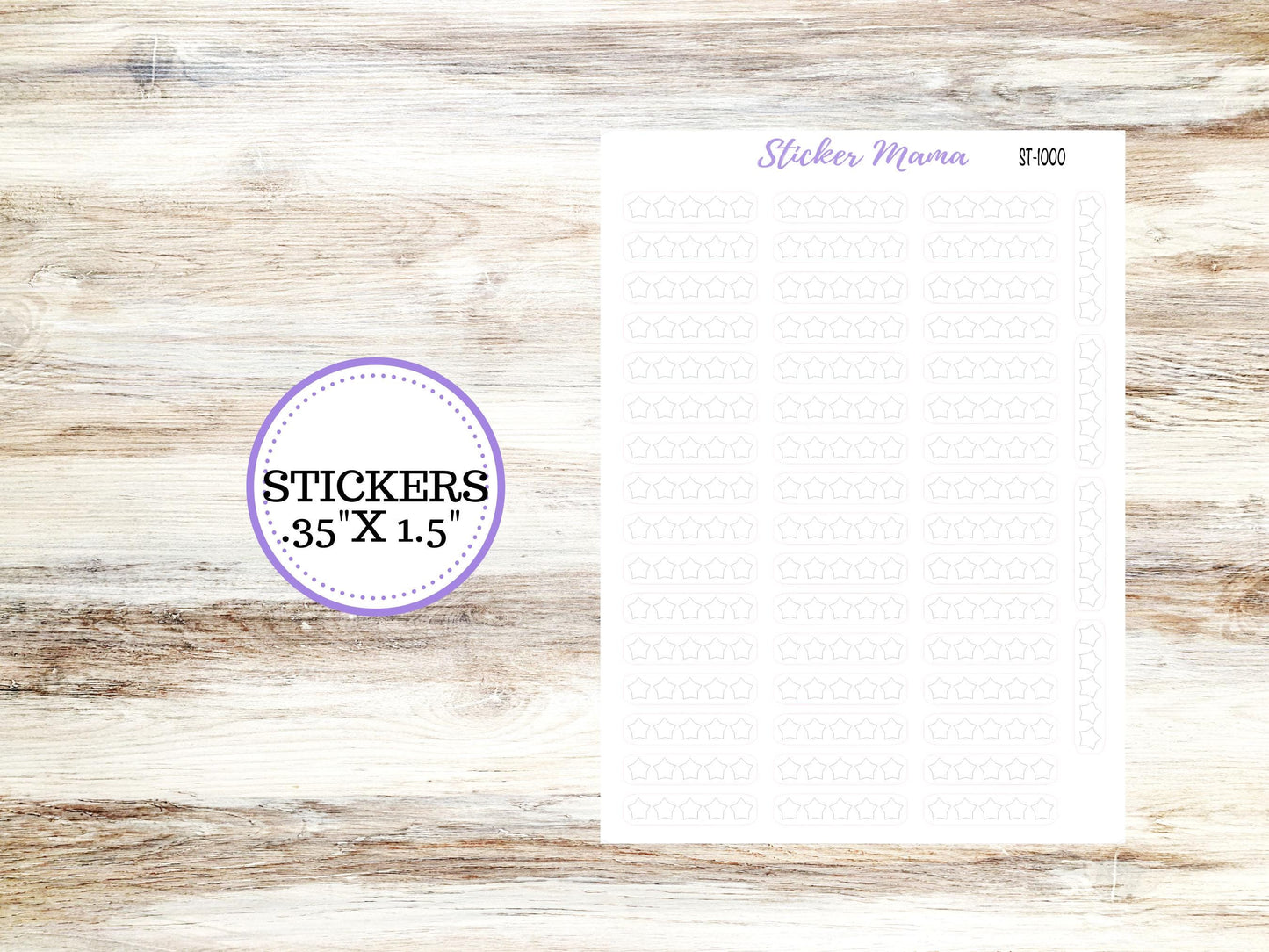 STAR RATING STICKERS - St-1000 || Book Rating Sticker || Movie Rating Sticker || Food Rating Sticker