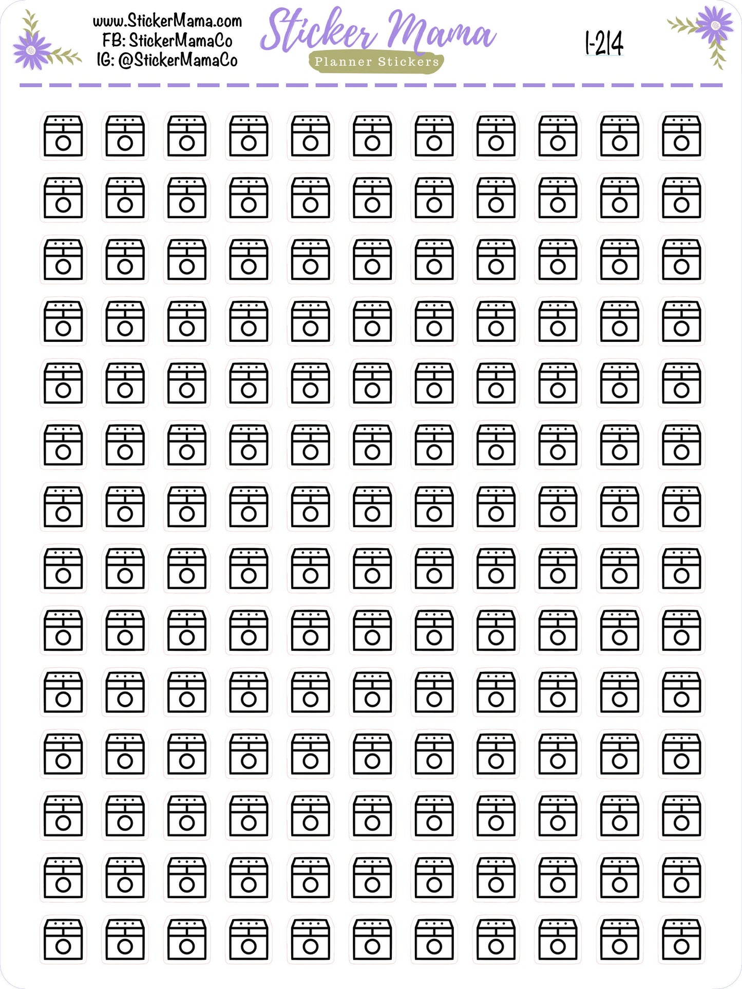 I-214 - LAUNDRY STICKERS || Icon Stickers || Black and White Stickers