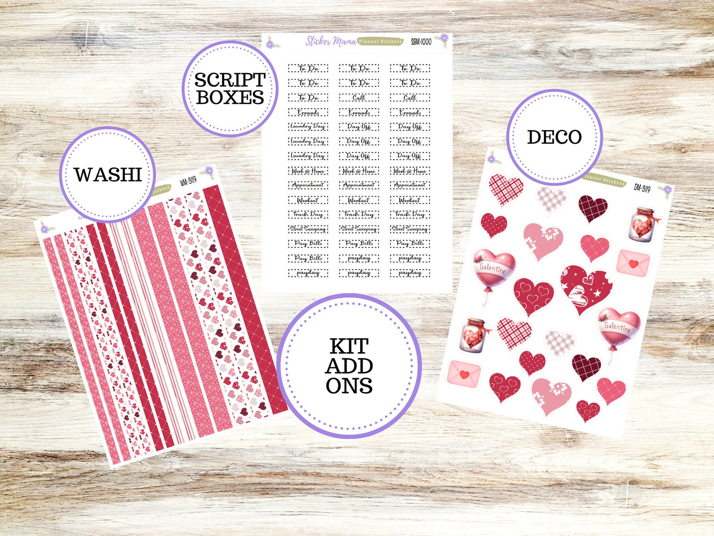 ERIN CONDREN A5 Horizontal || #3119 || Heartfelt Joy Kit || A5 Weekly Kit || Planner Stickers || Erin Condren A5 Horizontal Weekly Kit