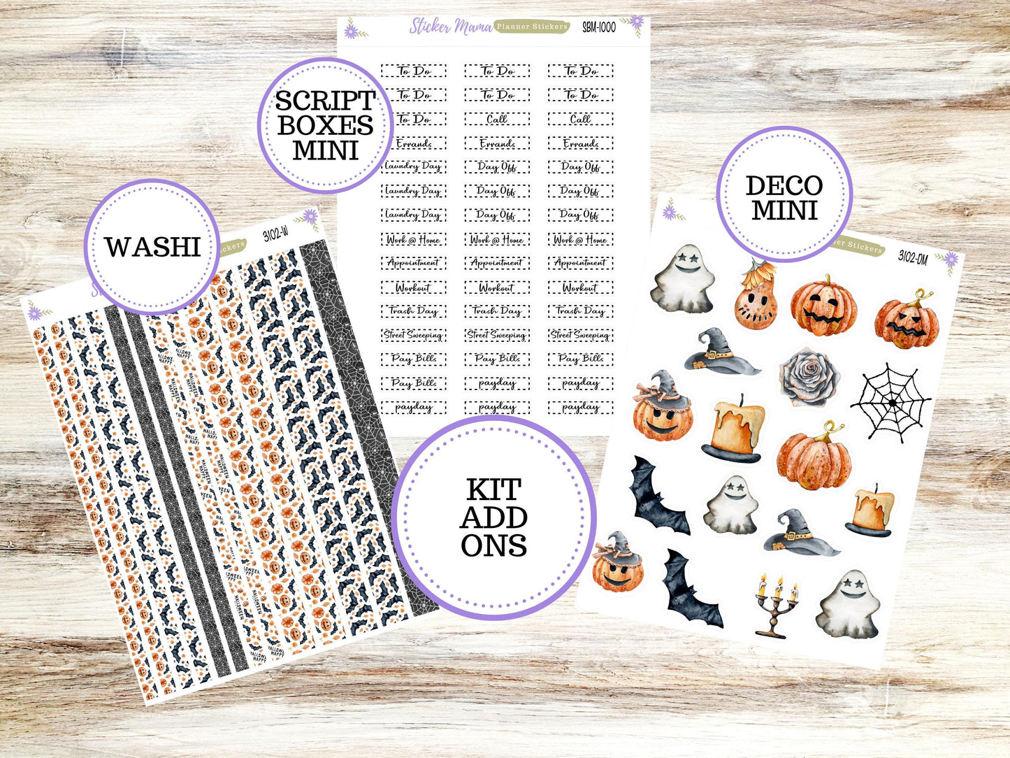 JOURNALING KIT || #3102 || Pumpkin Town || Journal Planner || Planner Stickers || Journal Stickers