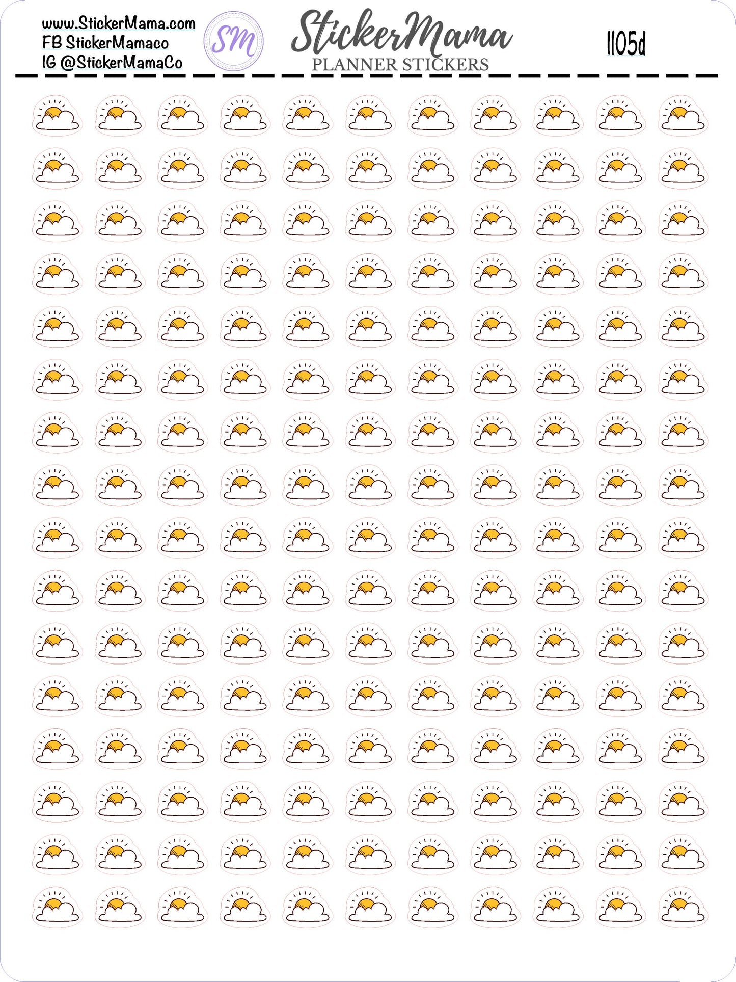 I105 - WEATHER STICKERS - weather planner stickers - for planner